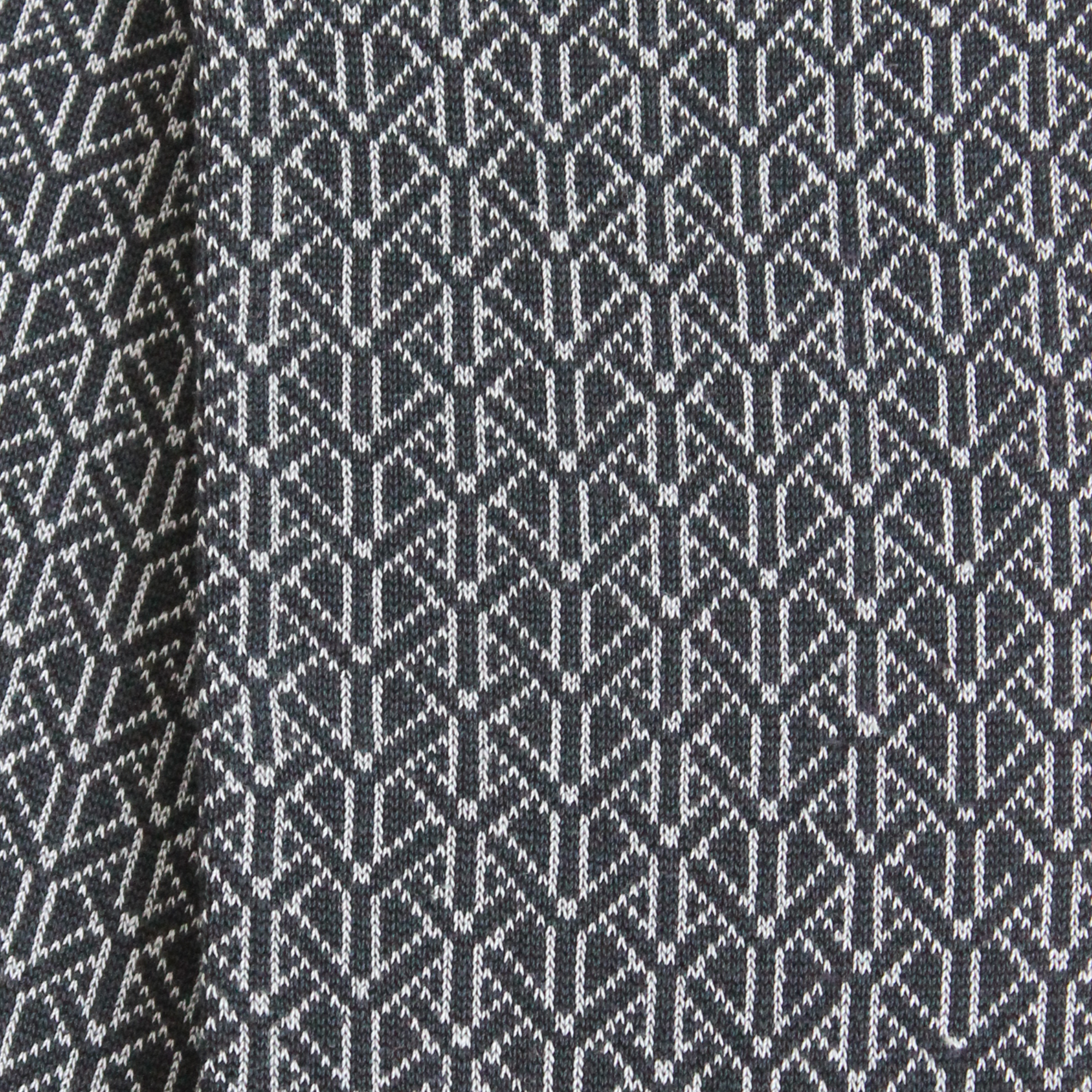 Chaussettes en fil d'écosse Marine - Géométrique bicolore