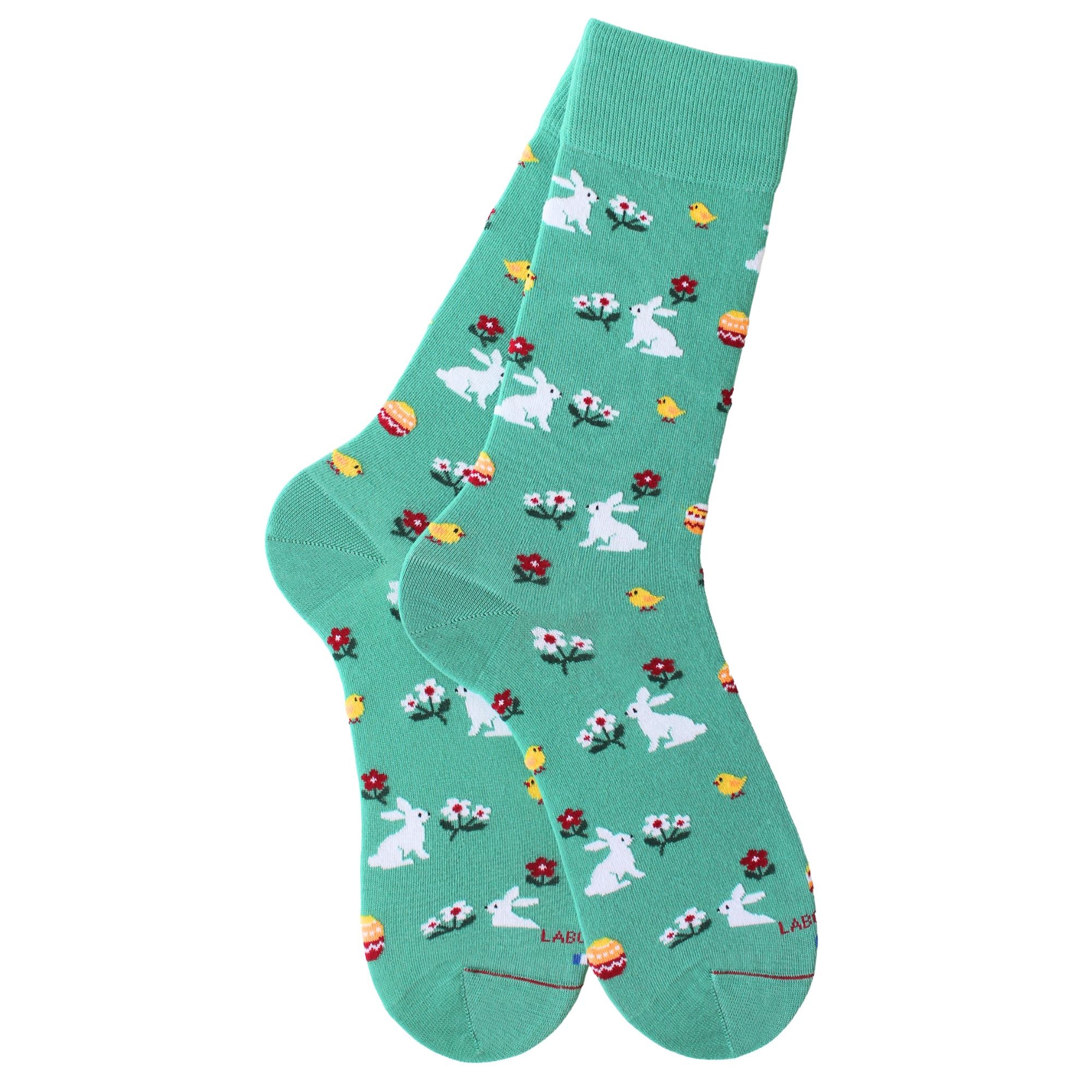 Chaussettes en coton vert Pâques - homme