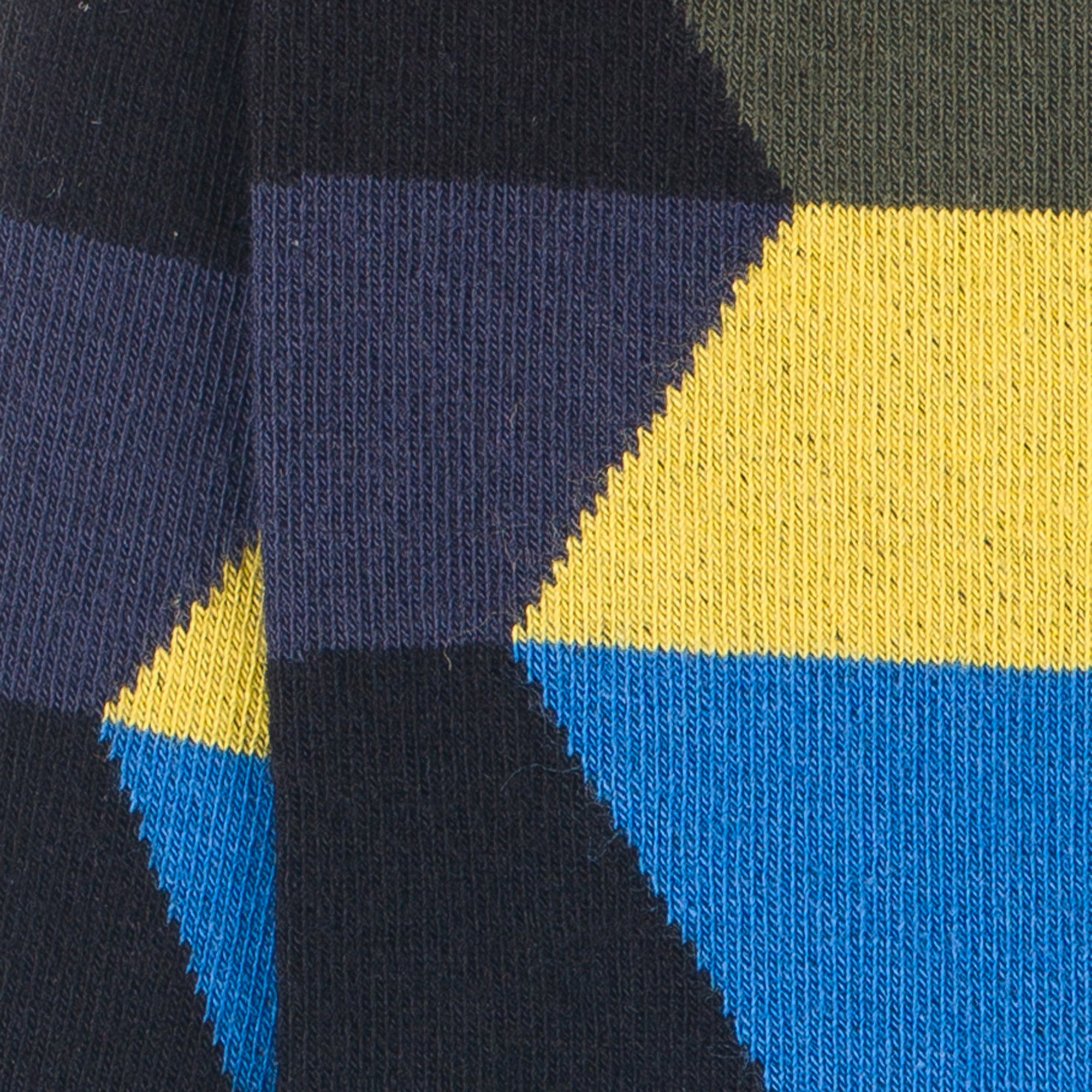 Chaussettes en coton Noir - Motif géométrique