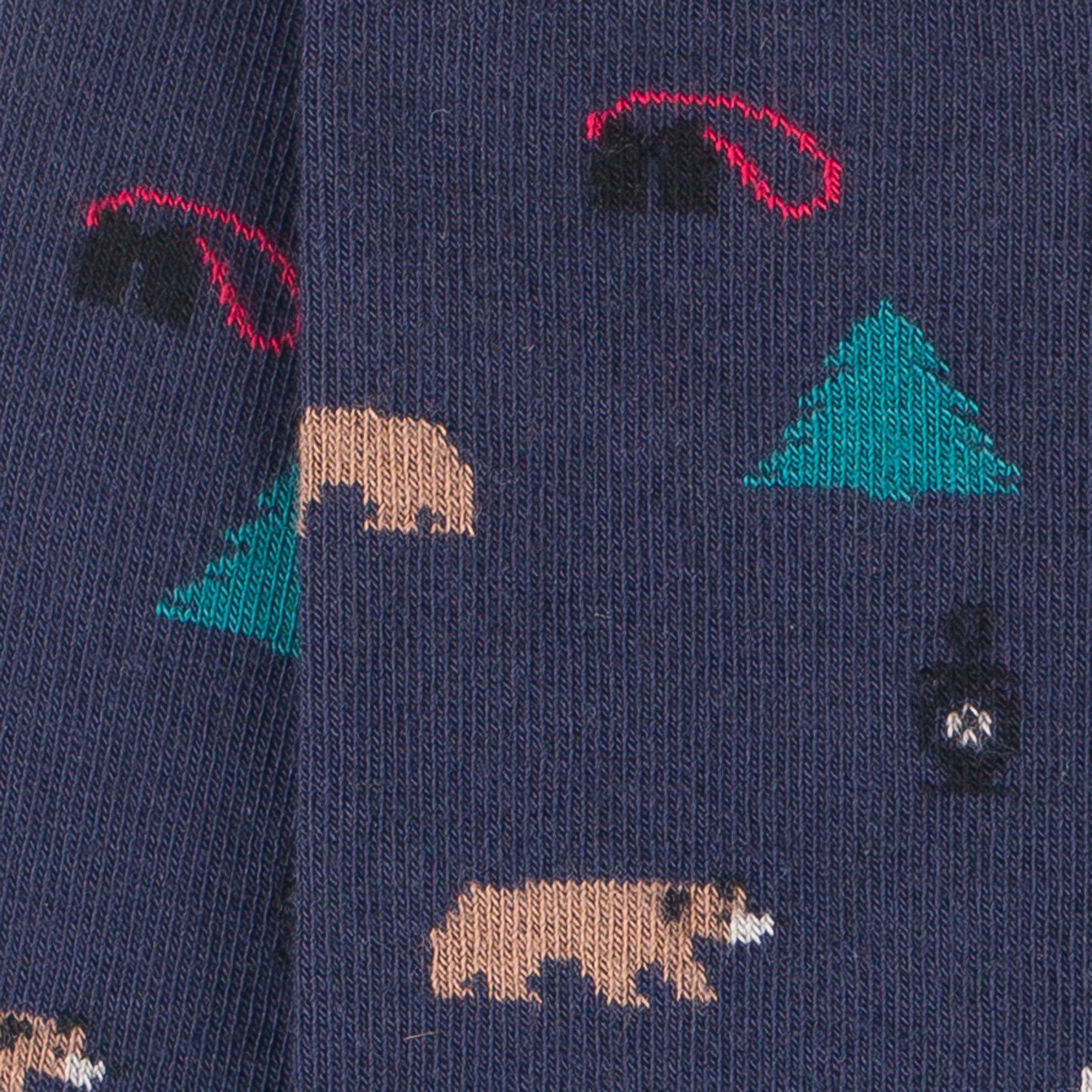 Chaussettes en coton Marine - Motifs semis ours