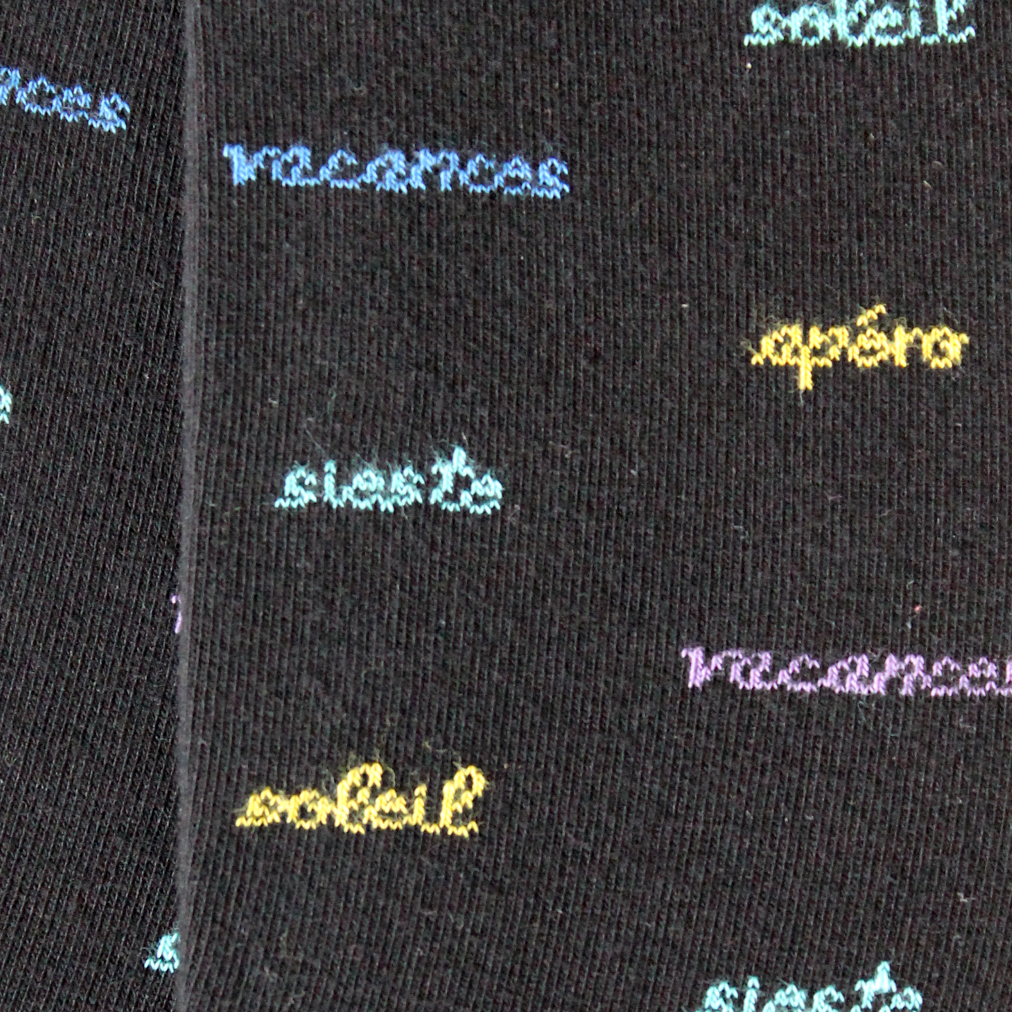 Chaussettes en coton Noir - Vacances