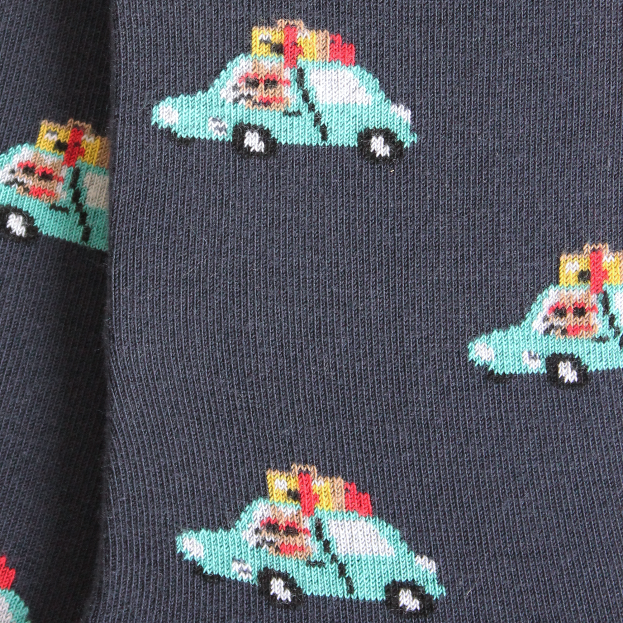 Chaussettes en coton Marine - Voitures