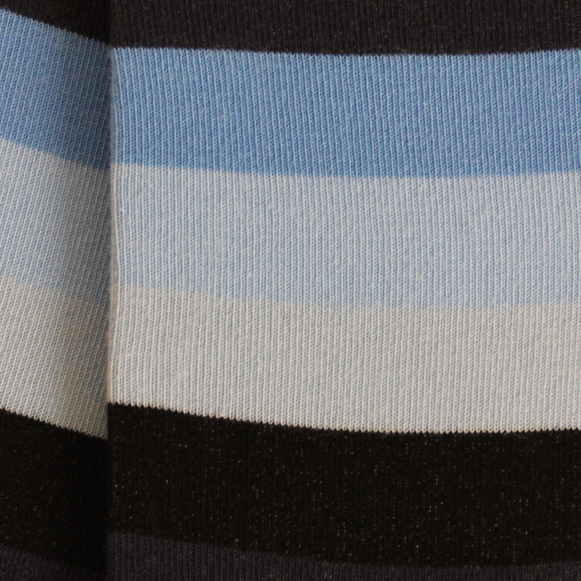 Chaussettes en coton Bleu ciel - Large rayure