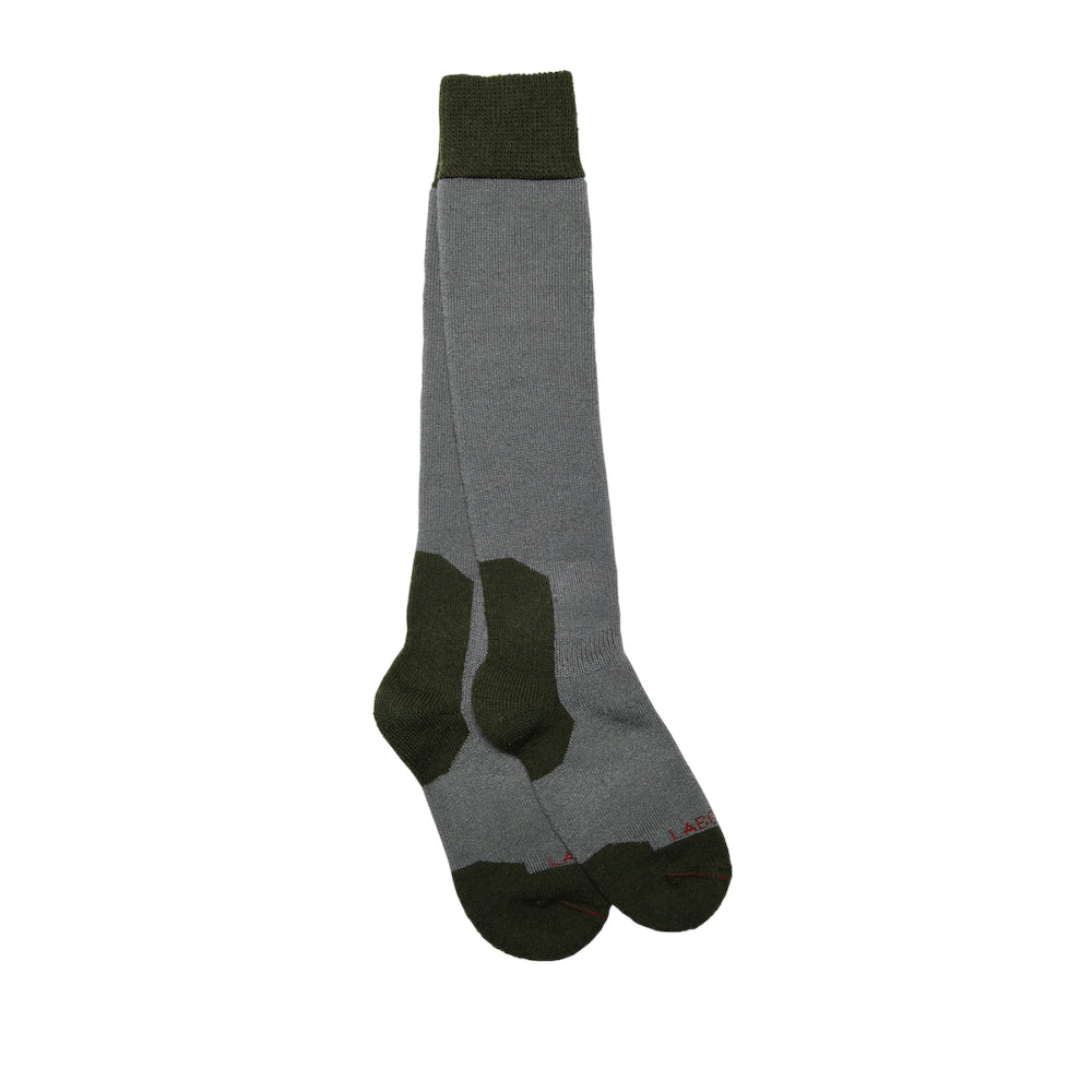 Chaussettes hautes de randonnée polyester Coolmax Gris ardoise - Epaisses