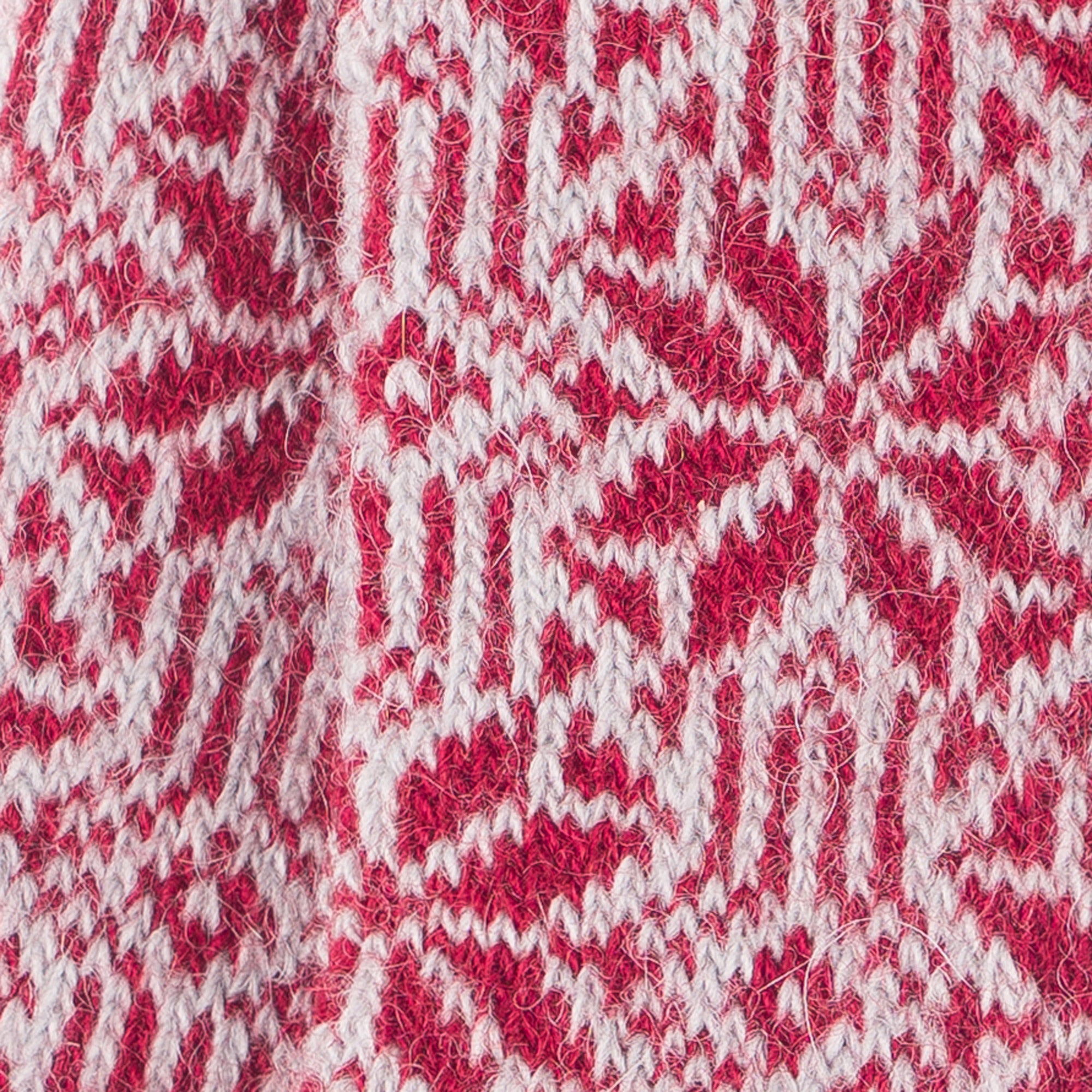 Chaussettes alpaga épaisses Rouge - Norvégiennes