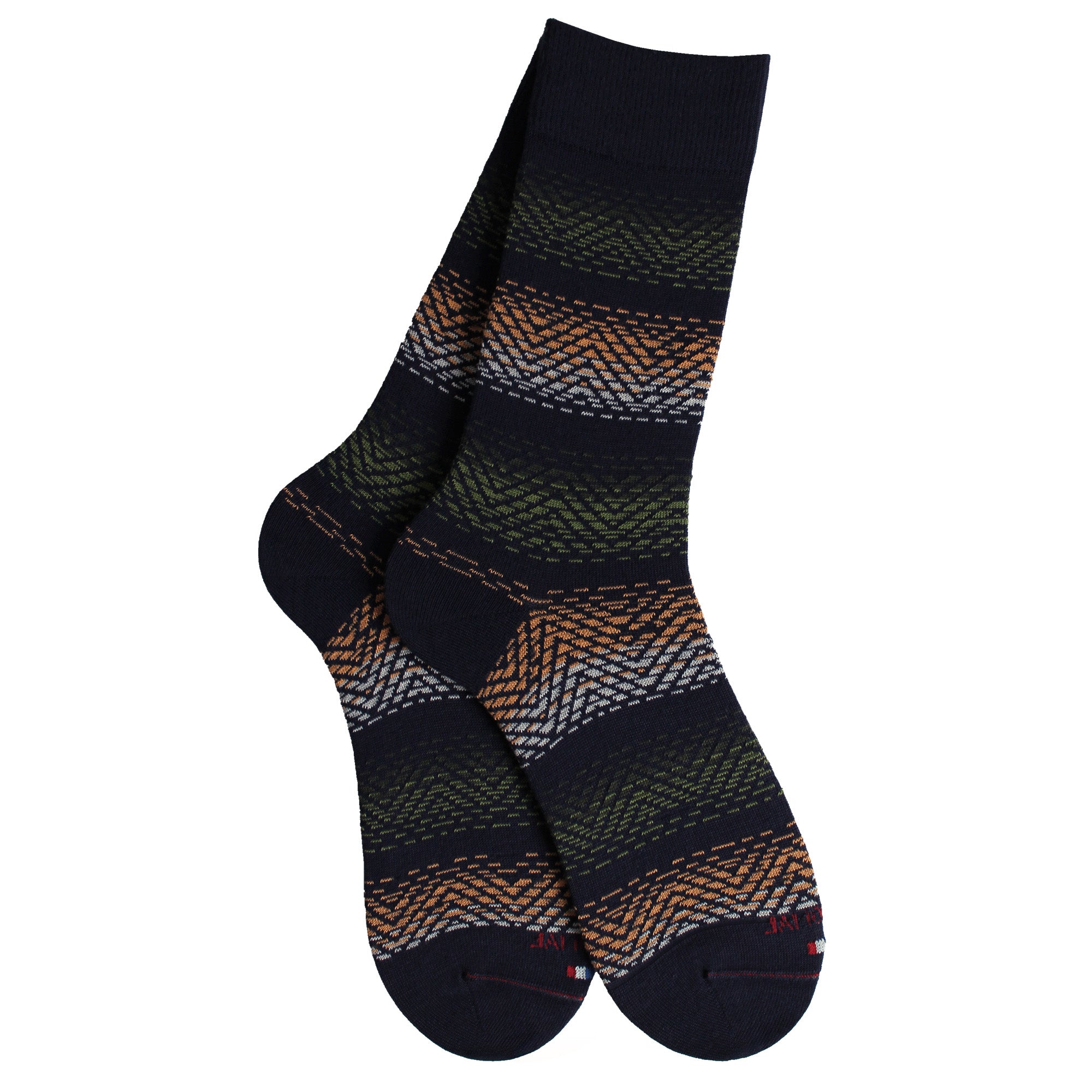 Chaussettes en bambou Marine - Géométrique