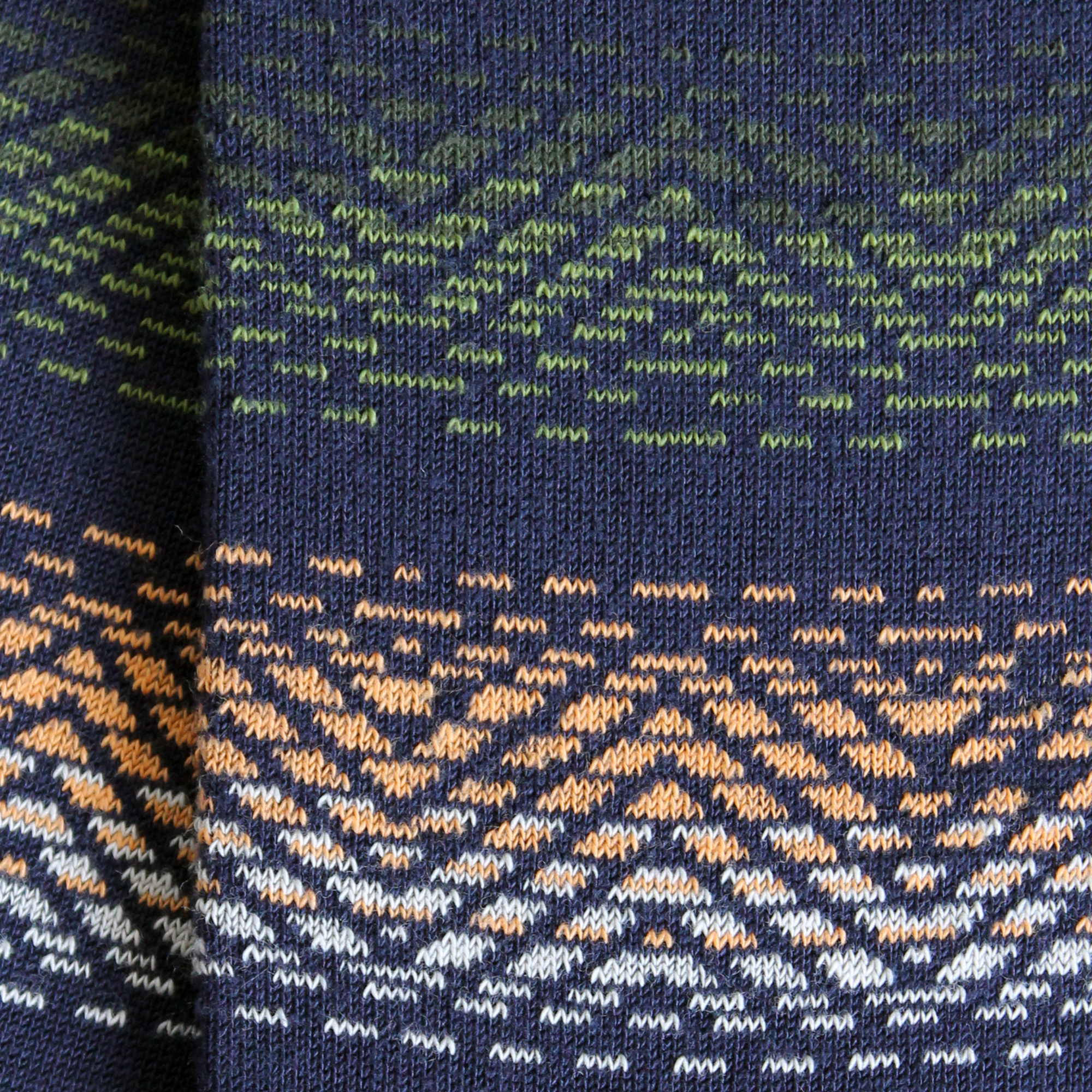 Chaussettes en bambou Marine - Géométrique