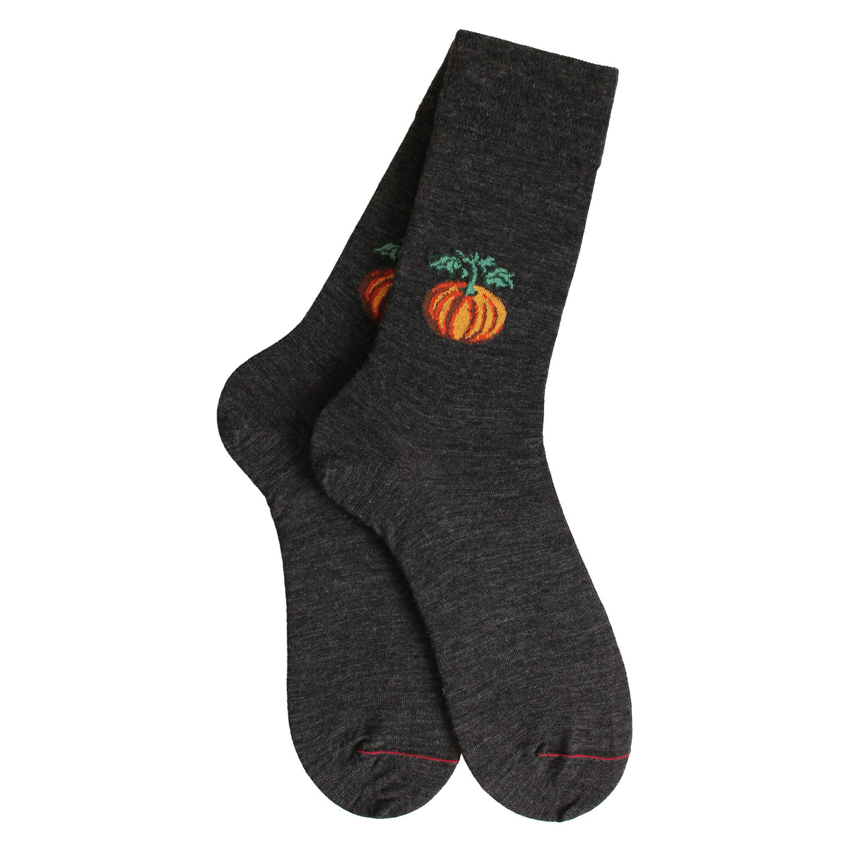 Chaussettes laine gris citrouille