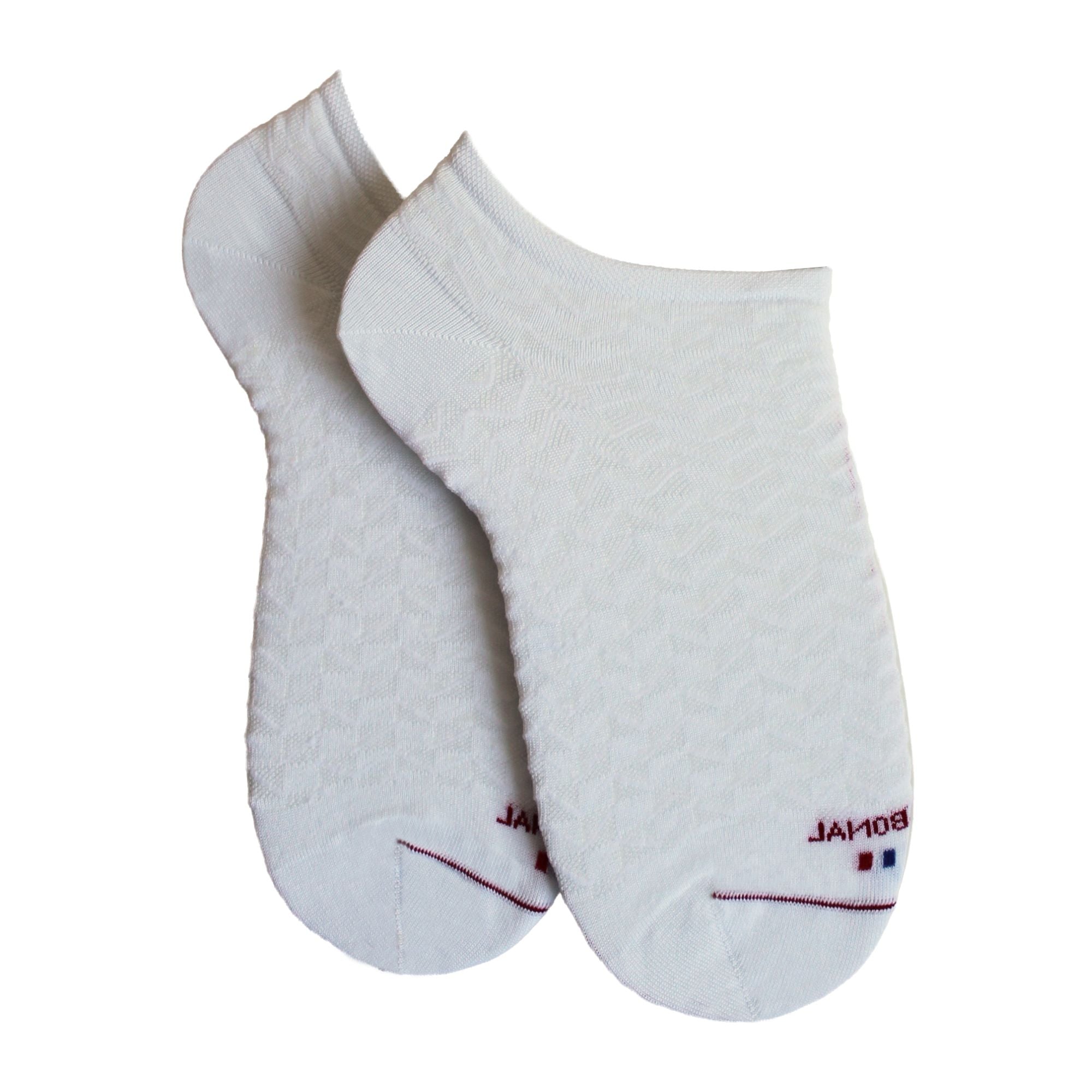 Mini-socquettes en fil d'écosse ajourées Blanc - Zigzags