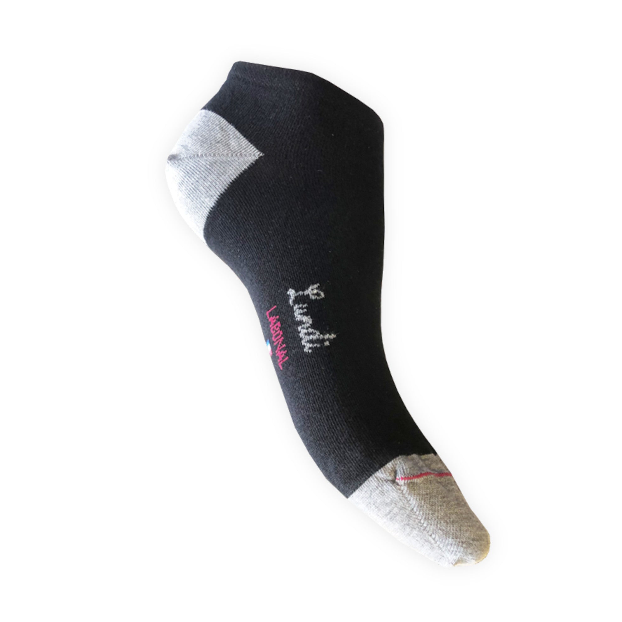 Coffret Semainier Mini-Socquettes Femme Coton Noir