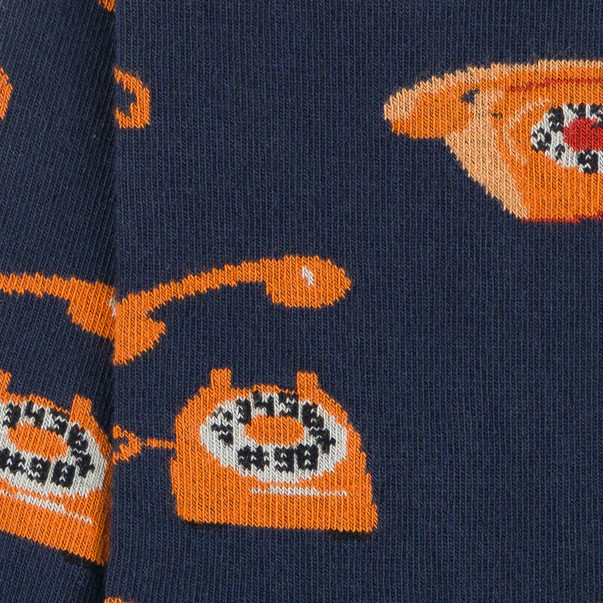 Chaussettes en coton Marine - Motifs semis téléphones