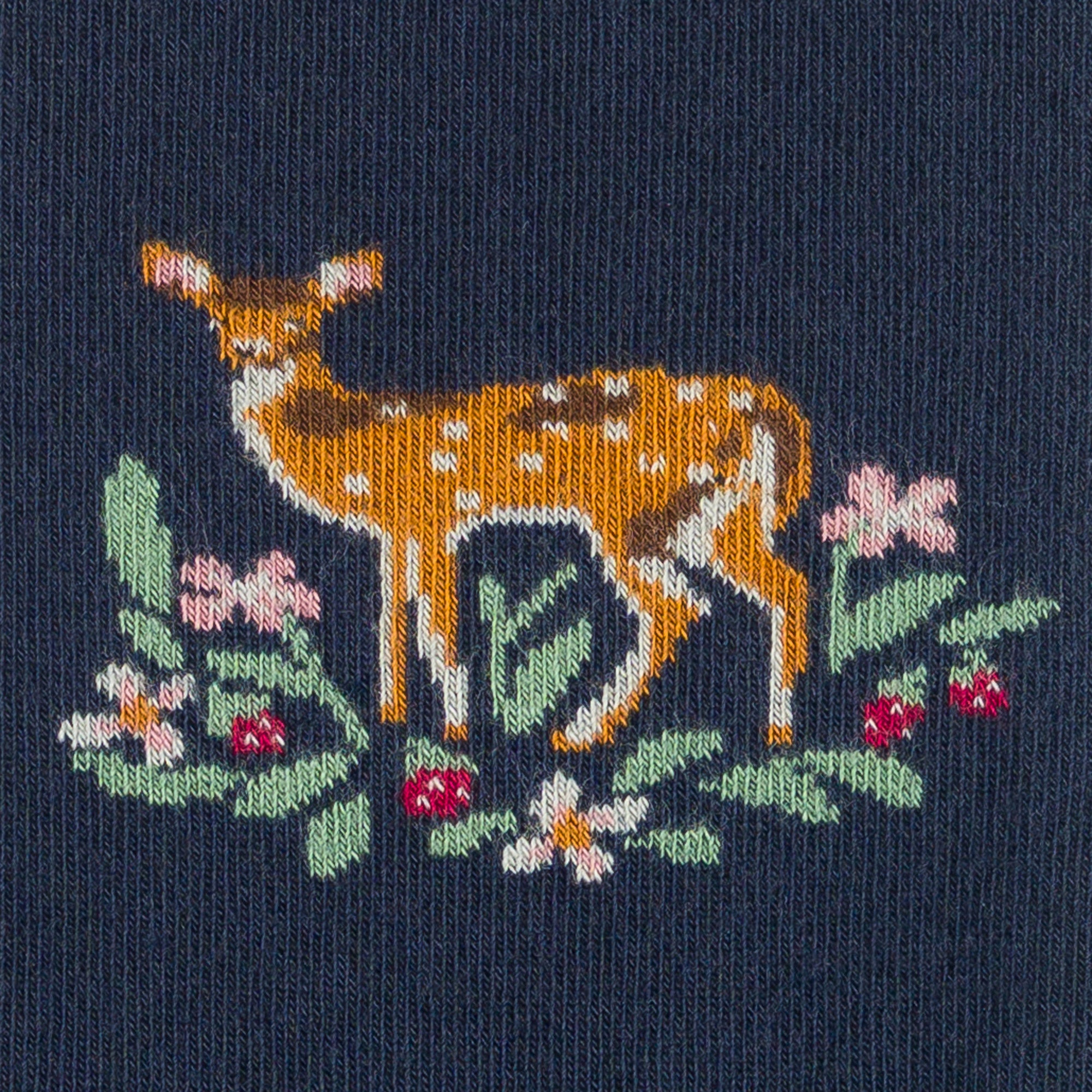 Chaussettes en coton Marine - Motifs faons