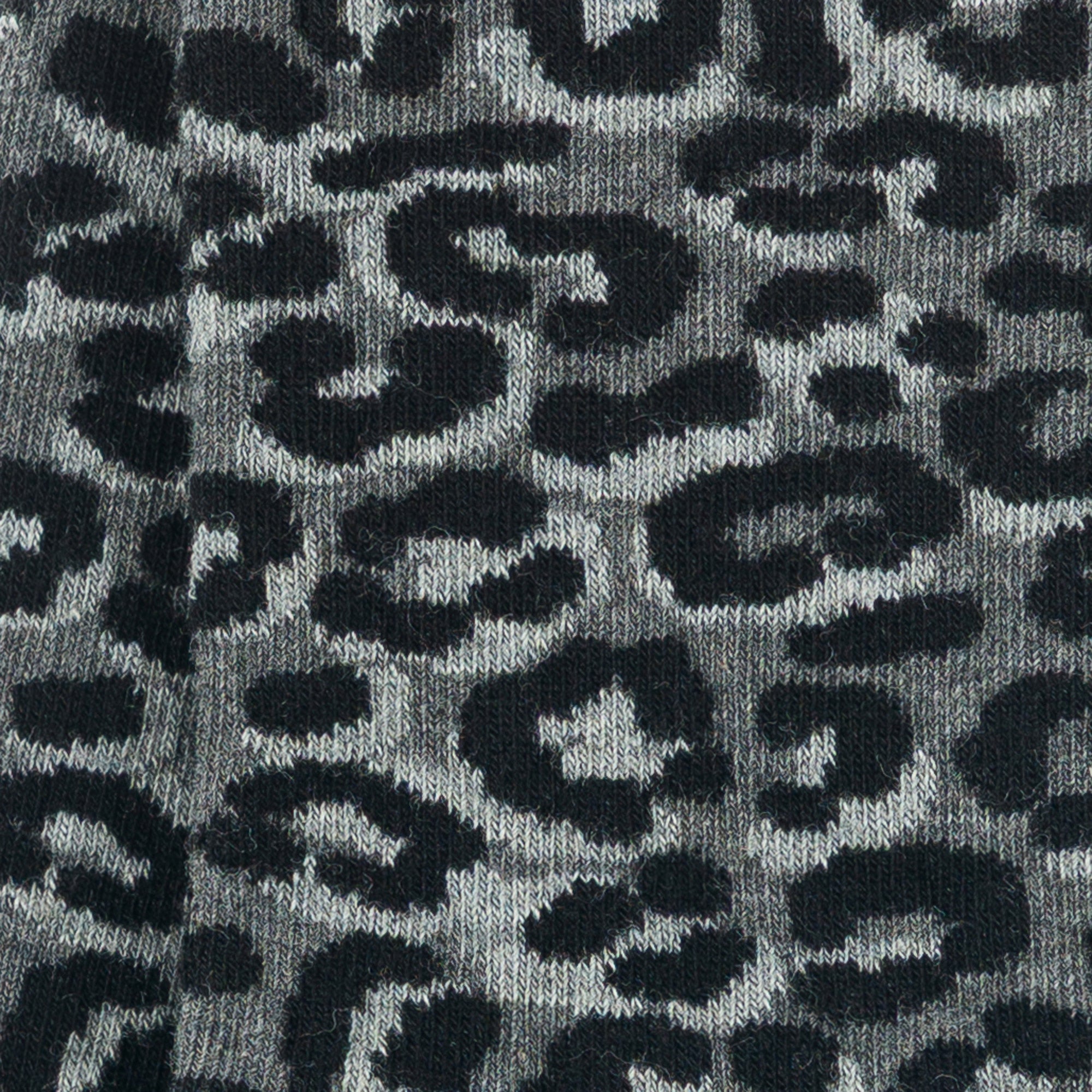 Chaussettes en coton roulottées Gris foncé - Effet peau de bête