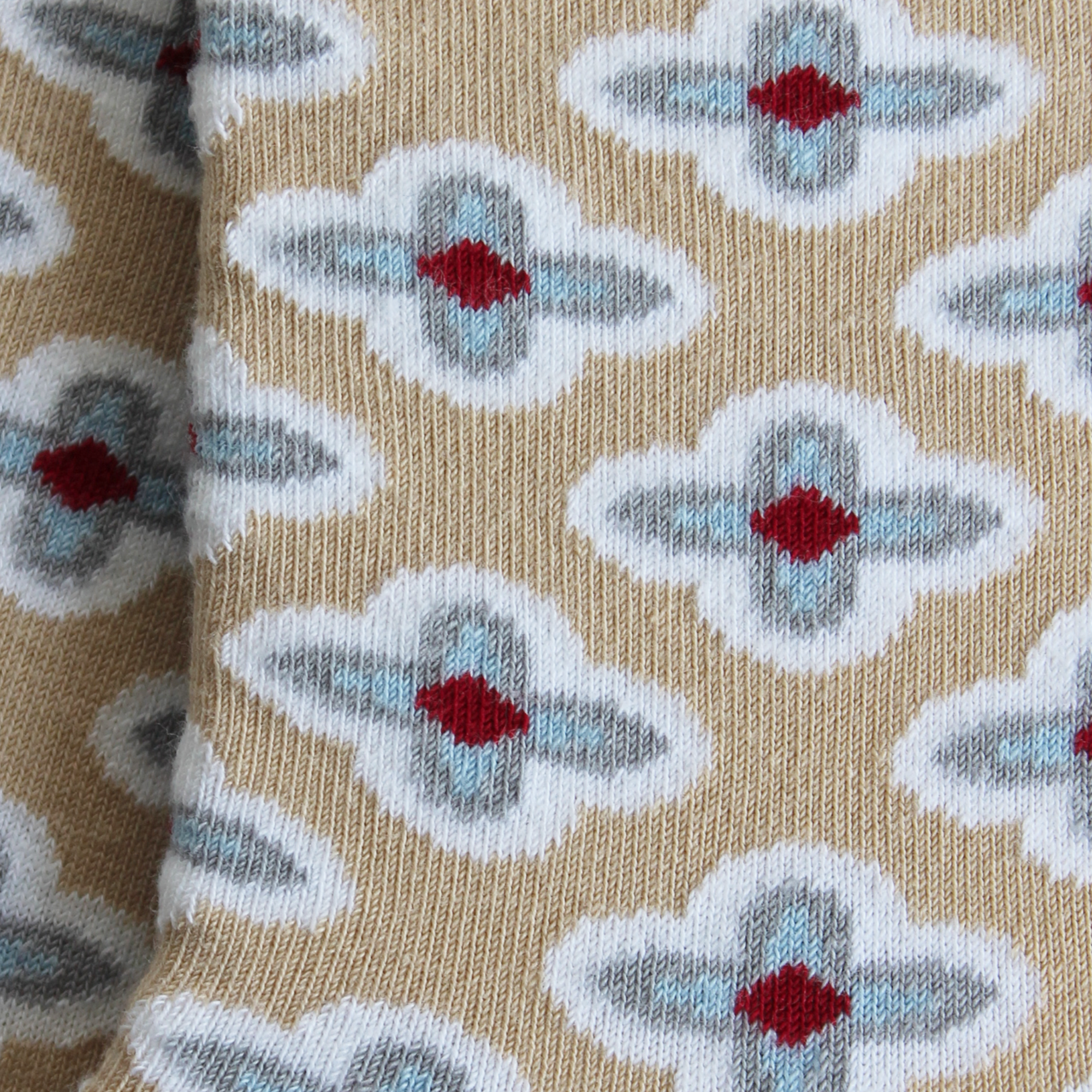 Socquettes en coton Granit - Fleurs all over