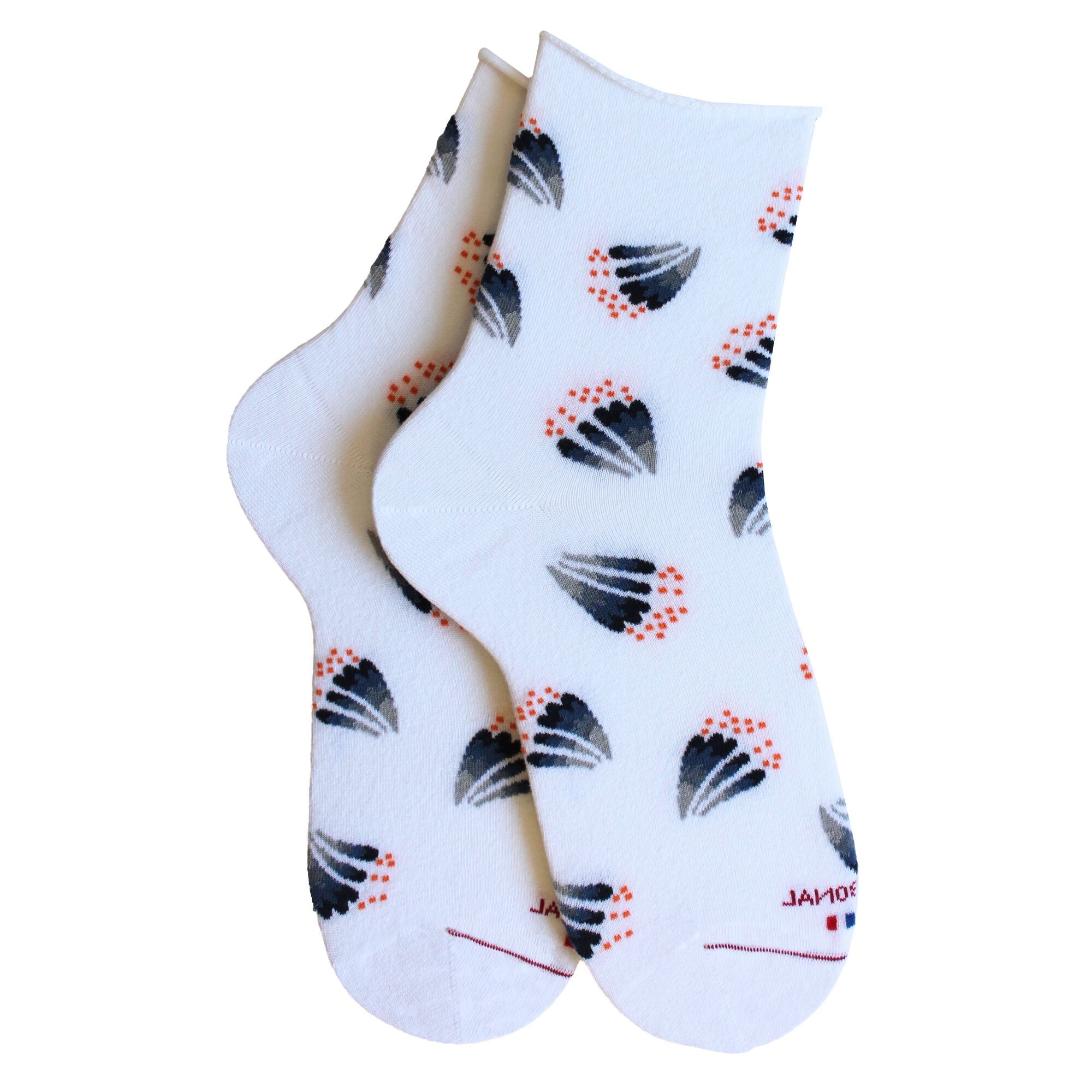 Socquettes en coton Blanc - Feu d'artifice