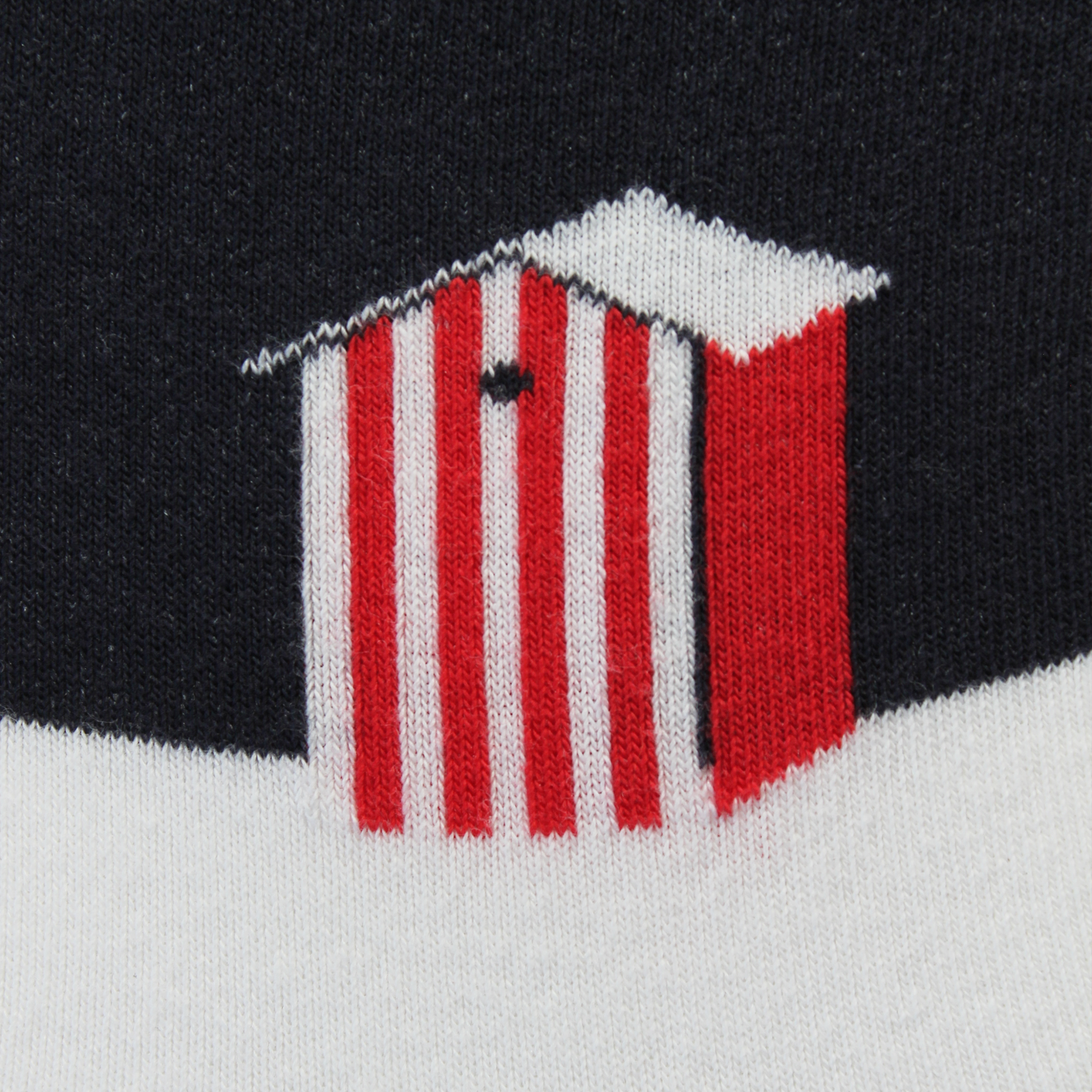 Socquettes en coton Blanc & Marine - Cabine plage