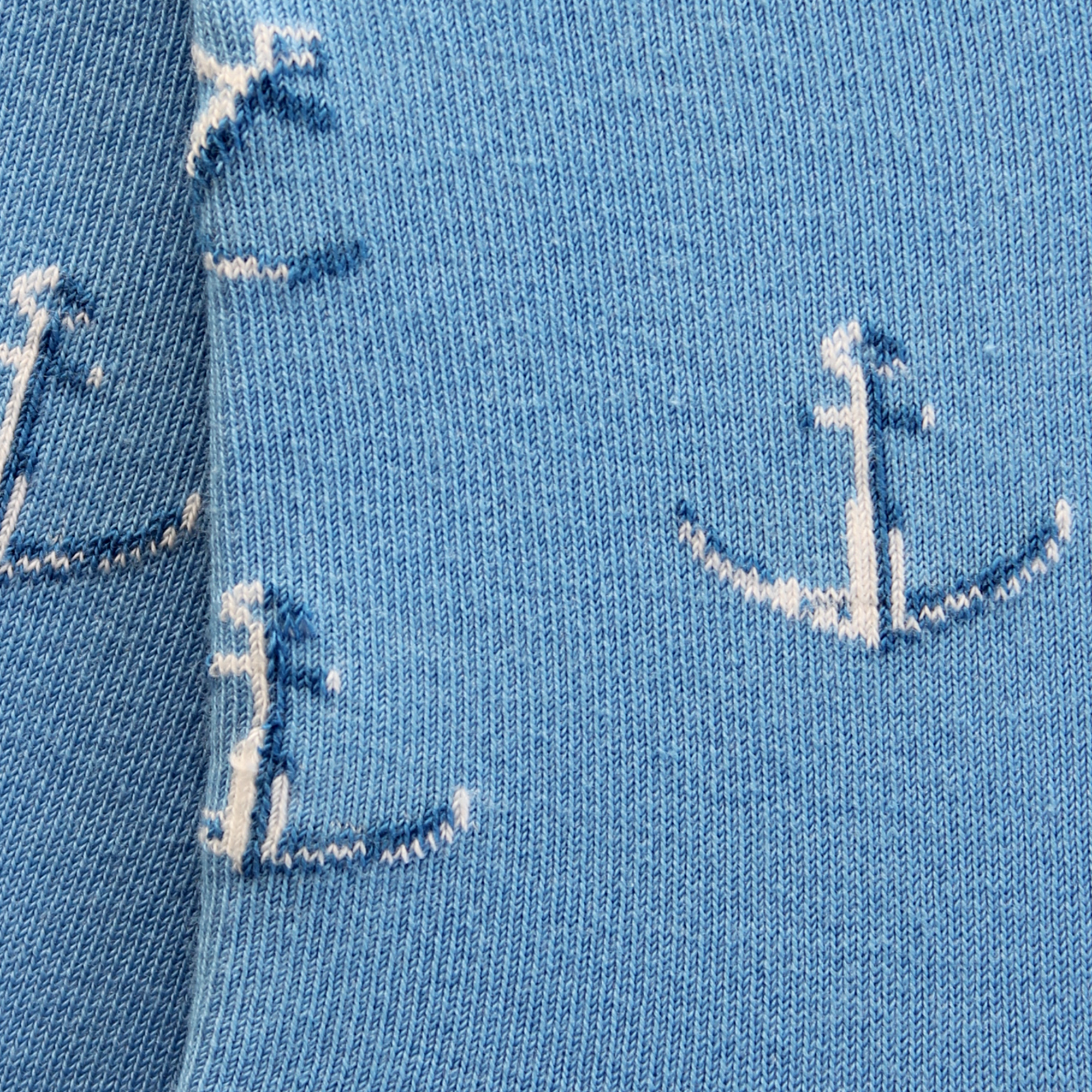 Socquettes en coton Bleu mer - Ancres