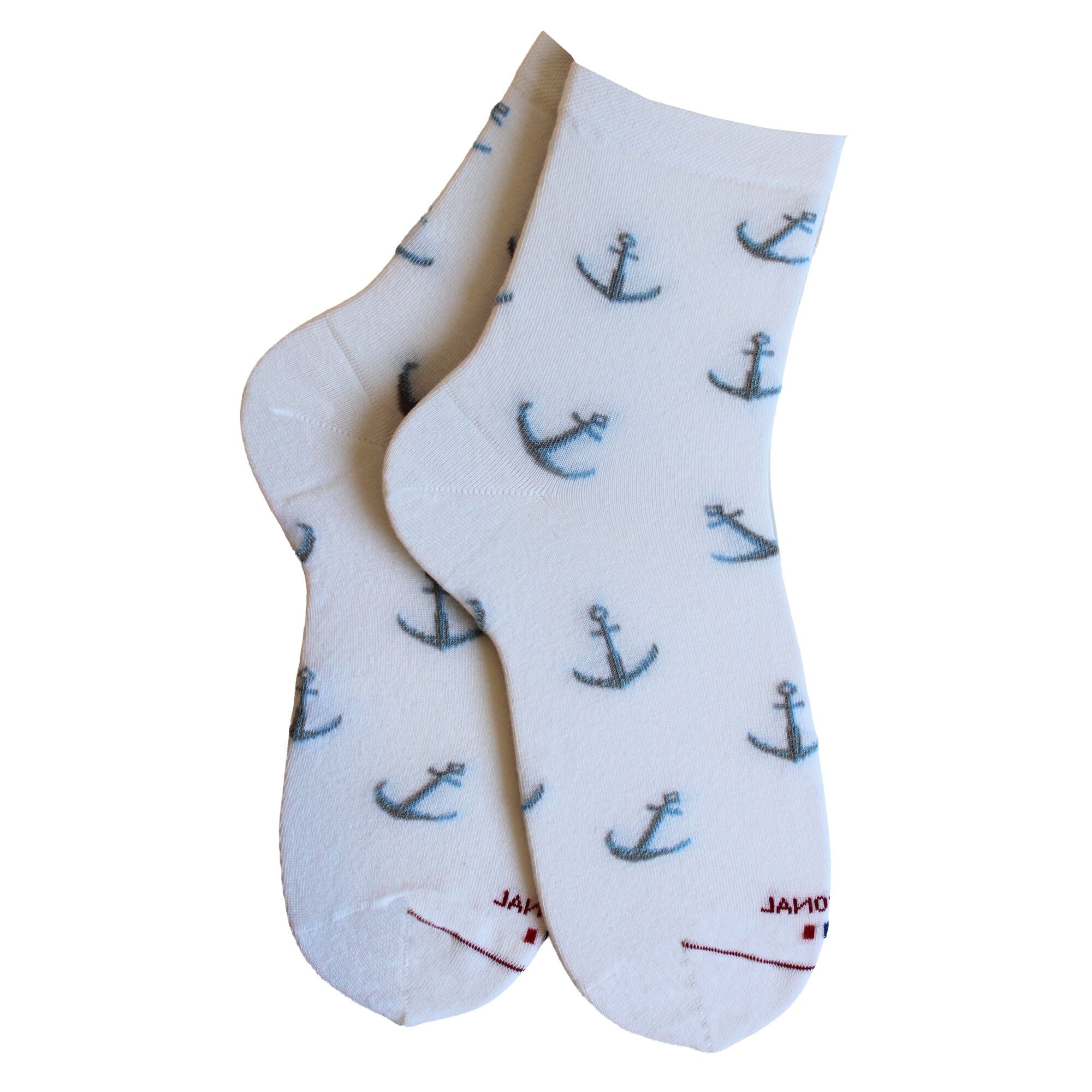 Socquettes en coton Blanc - Ancres