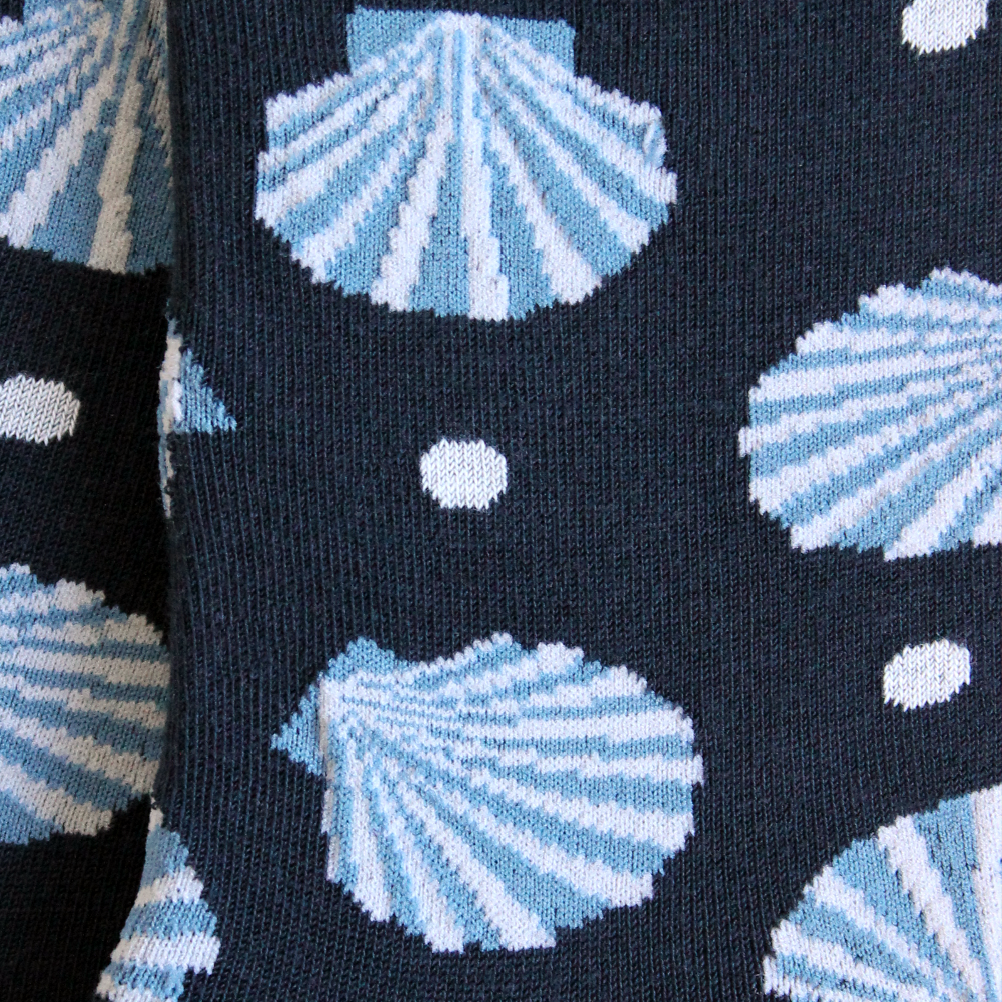 Socquettes en coton Bleu marine - Coquille Saint-Jacques