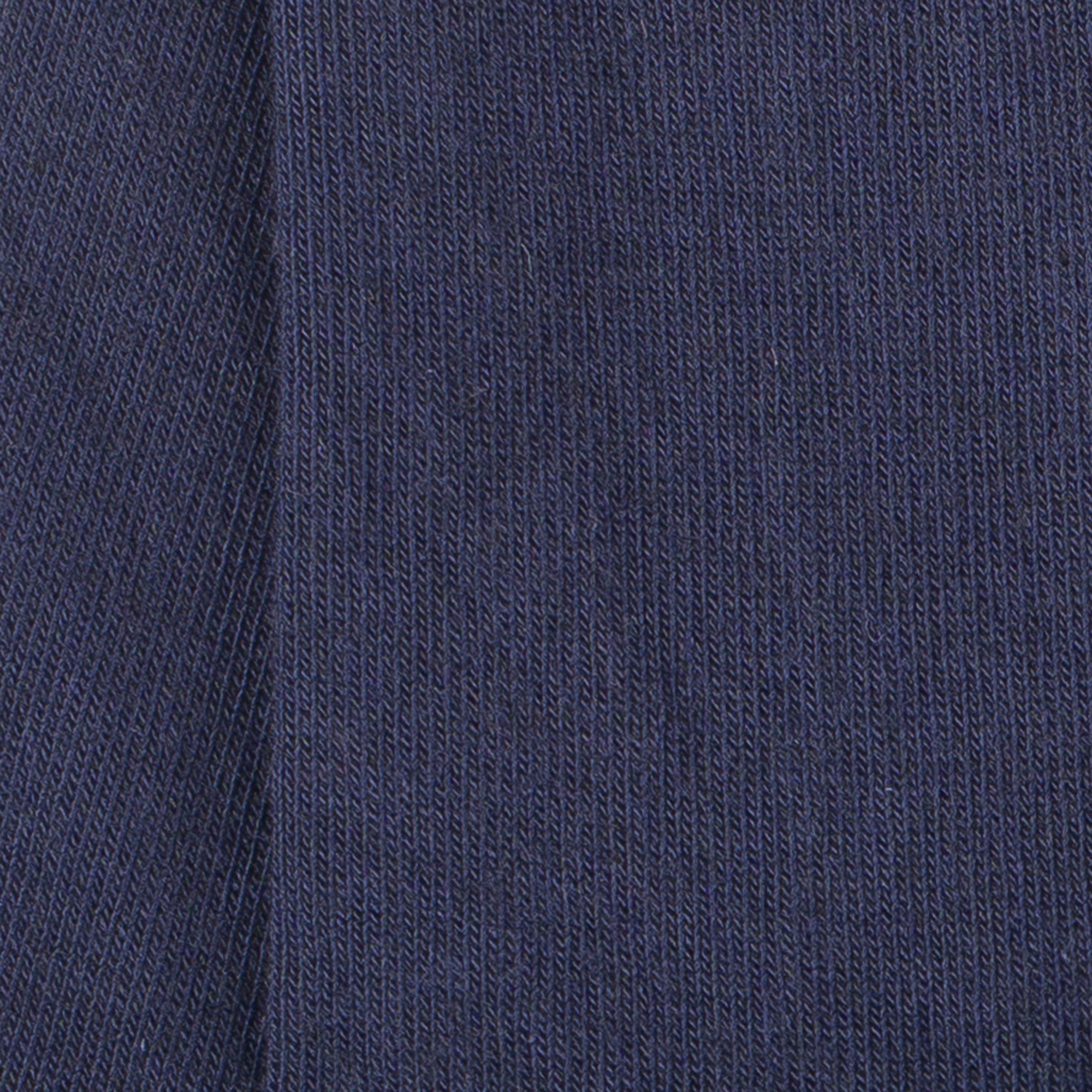 Socquettes en coton Marine - Unies jersey