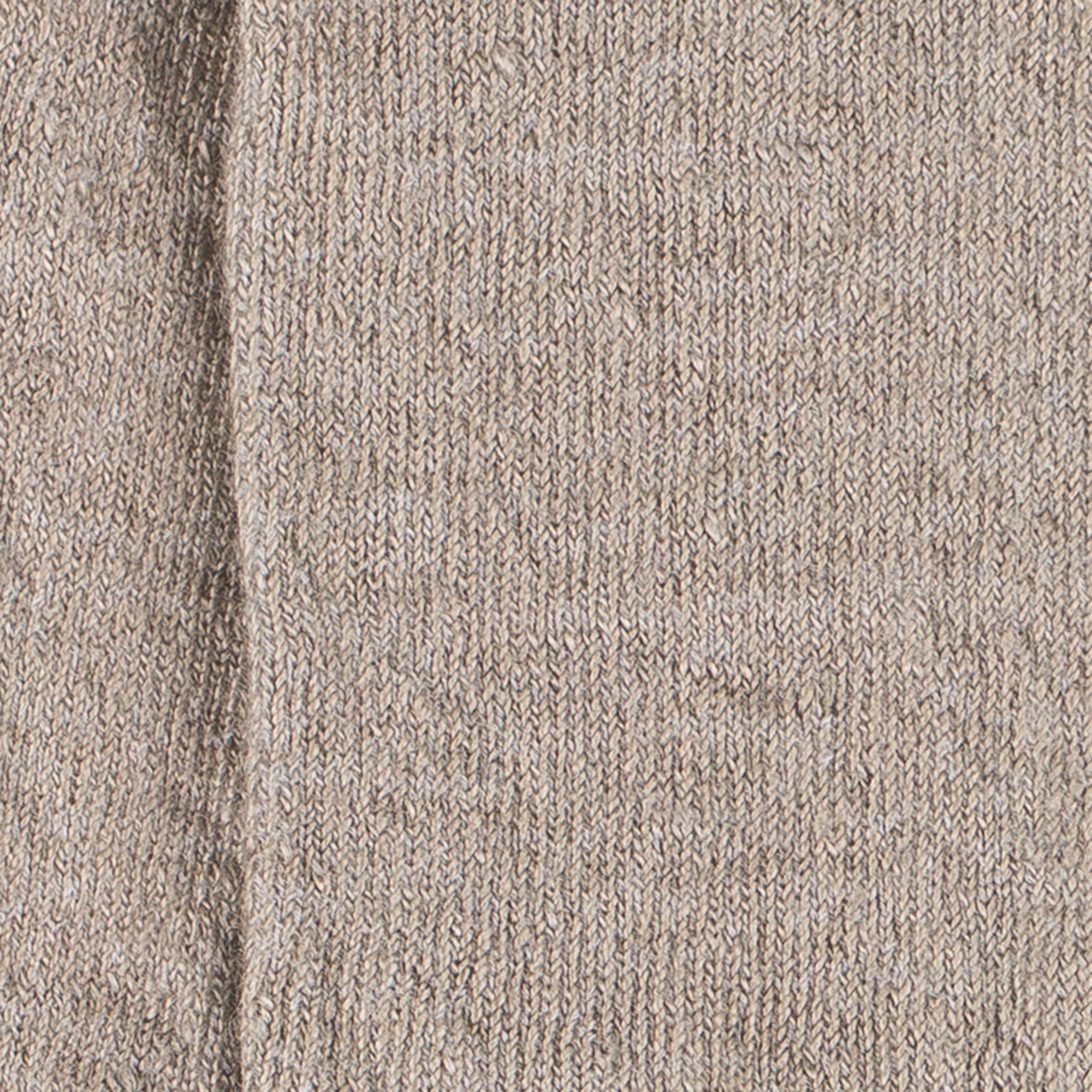 Chaussettes en lin Taupe - Unies jersey