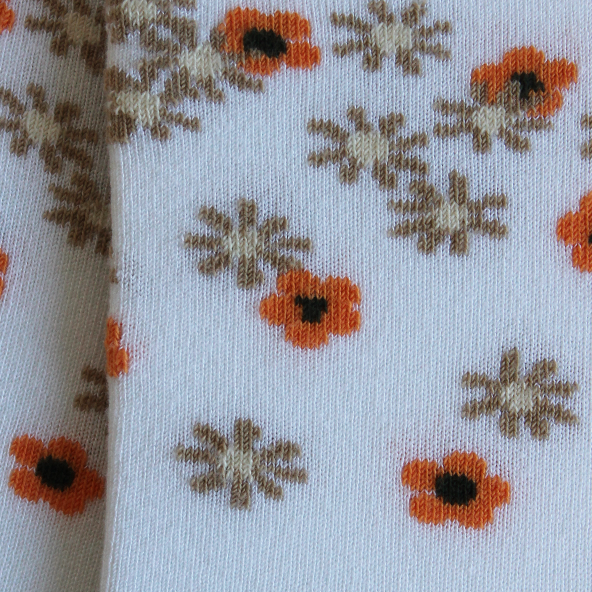 Socquettes en bambou Blanc - Semis fleurs