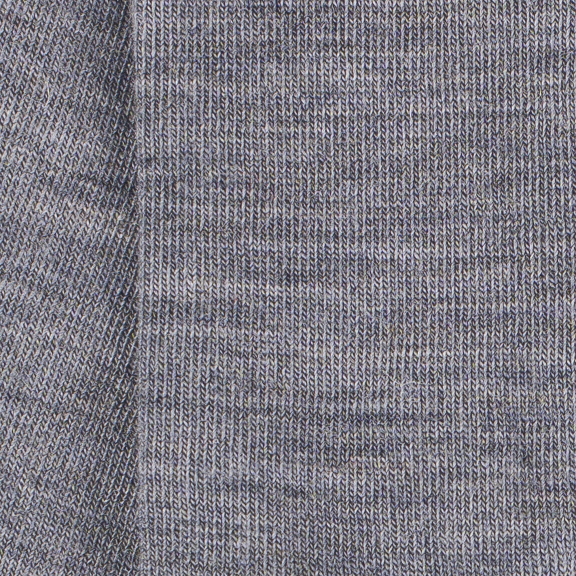 Chaussettes Unies jersey laine mérinos et intérieur coton Gris fer