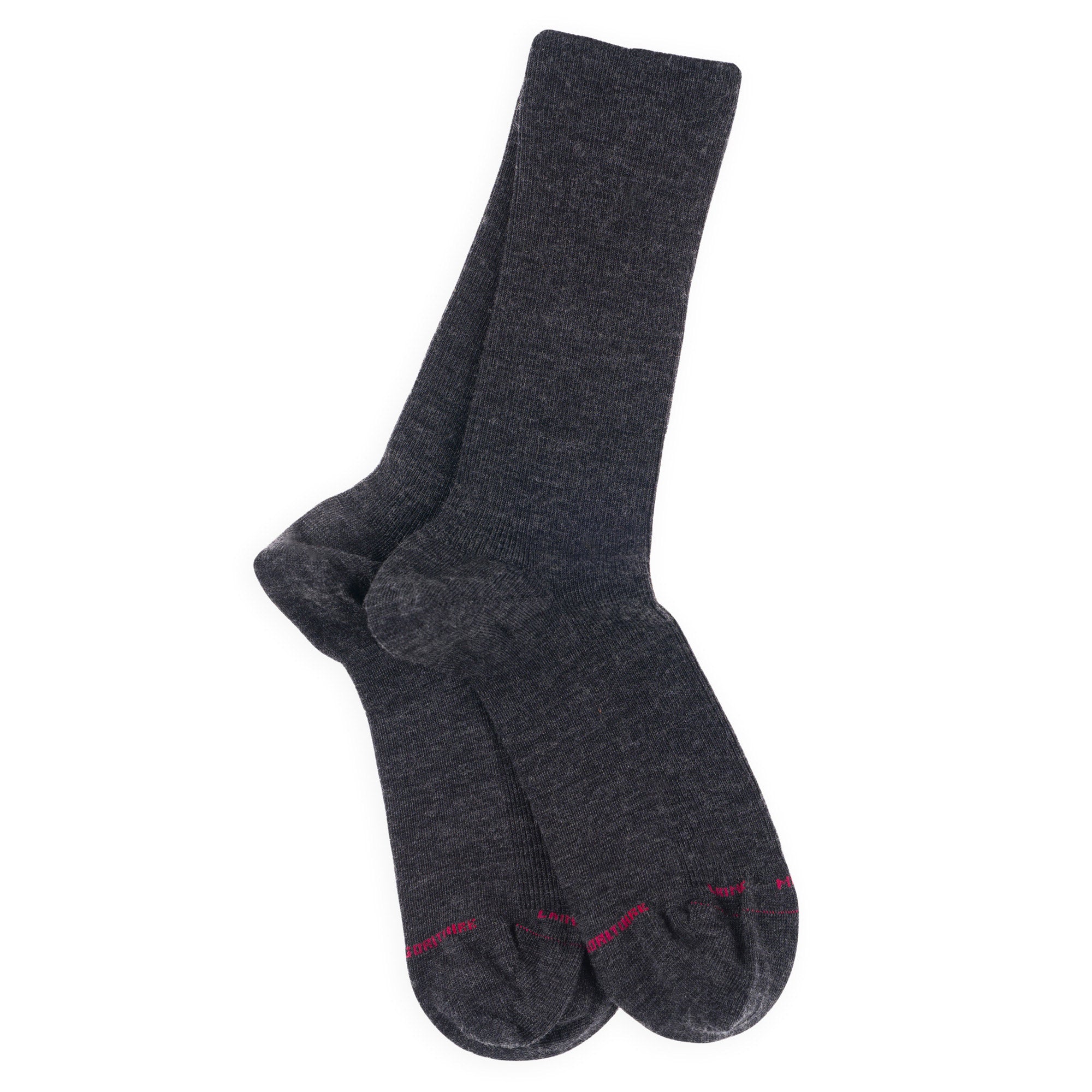 Chaussettes Non Comprimantes en laine mérinos Anthracite - Unies