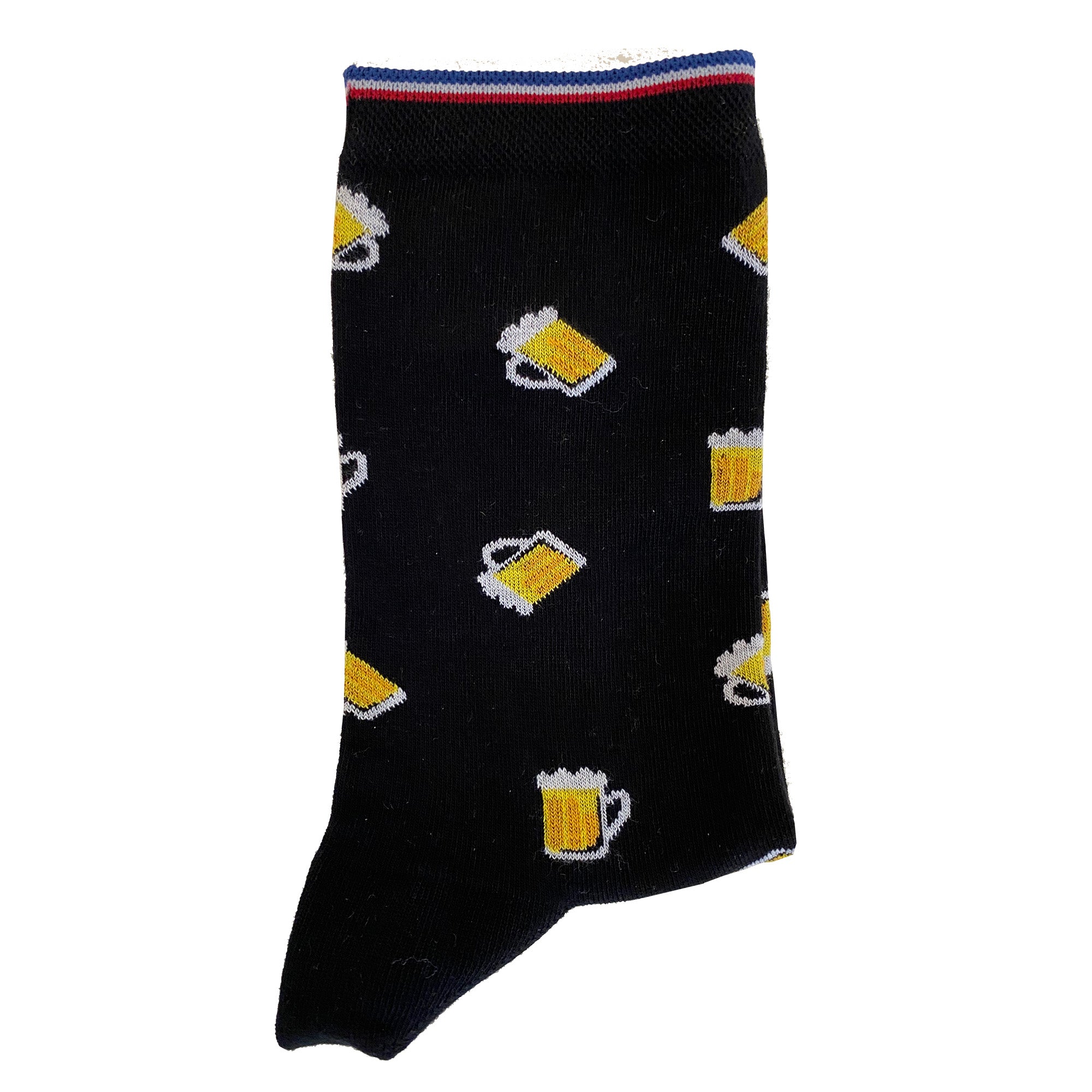Mi-chaussettes noir bière femme