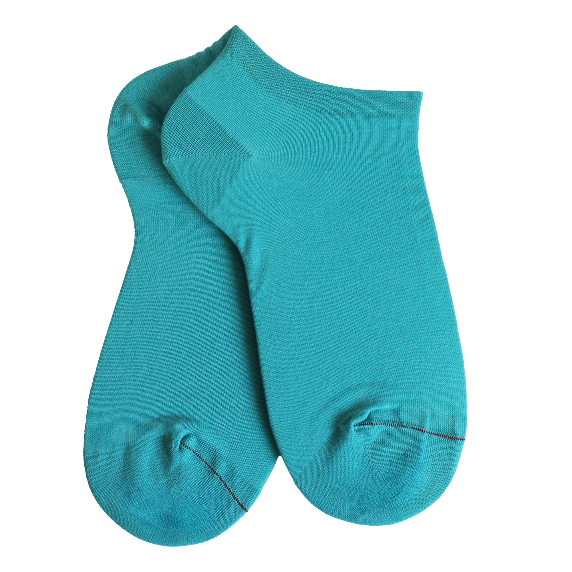 Mini-socquettes en coton bleu horizon - Unies jersey