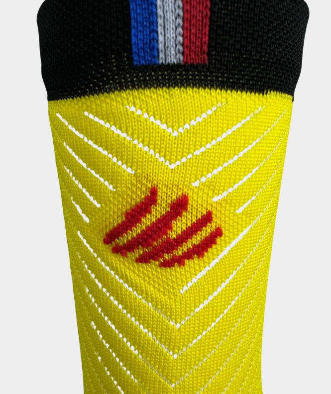 Chaussettes Pulse cyclisme Jaune