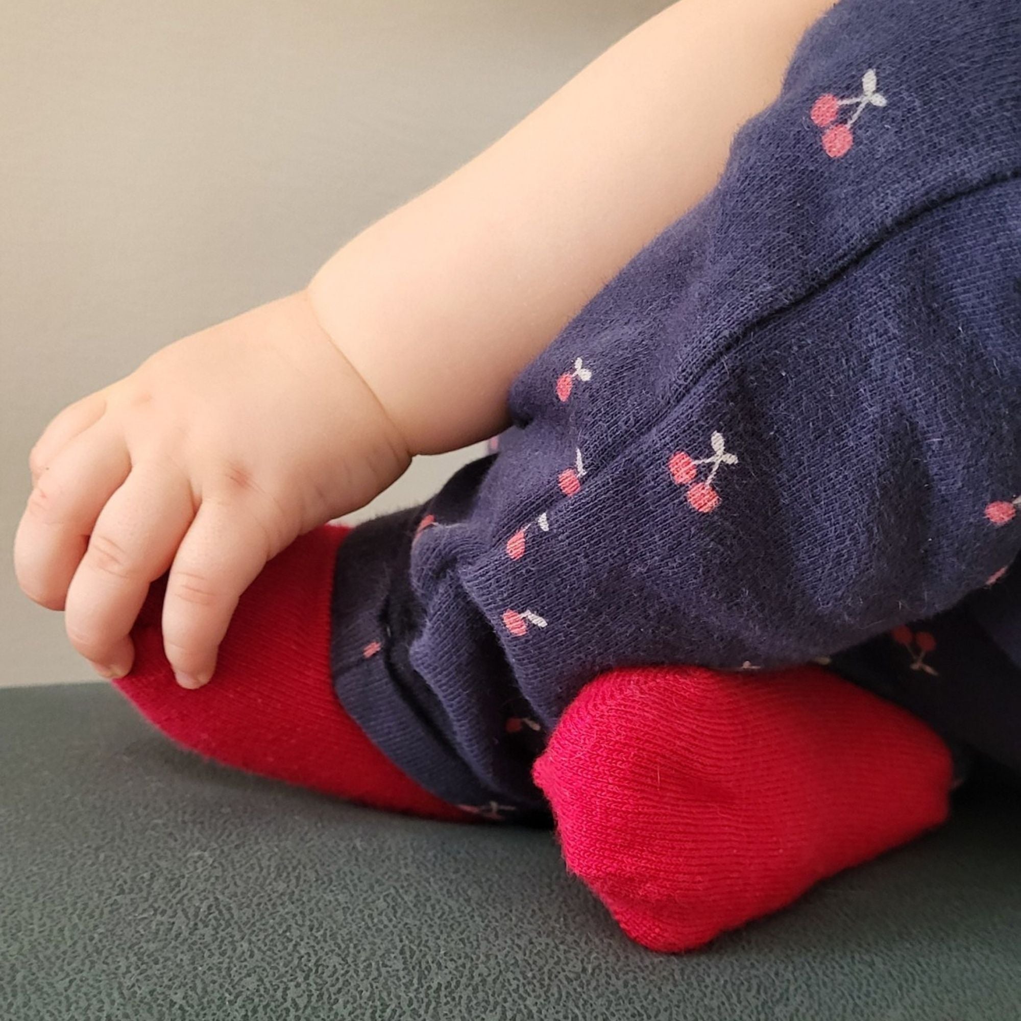 Chaussettes coton rouge bébé