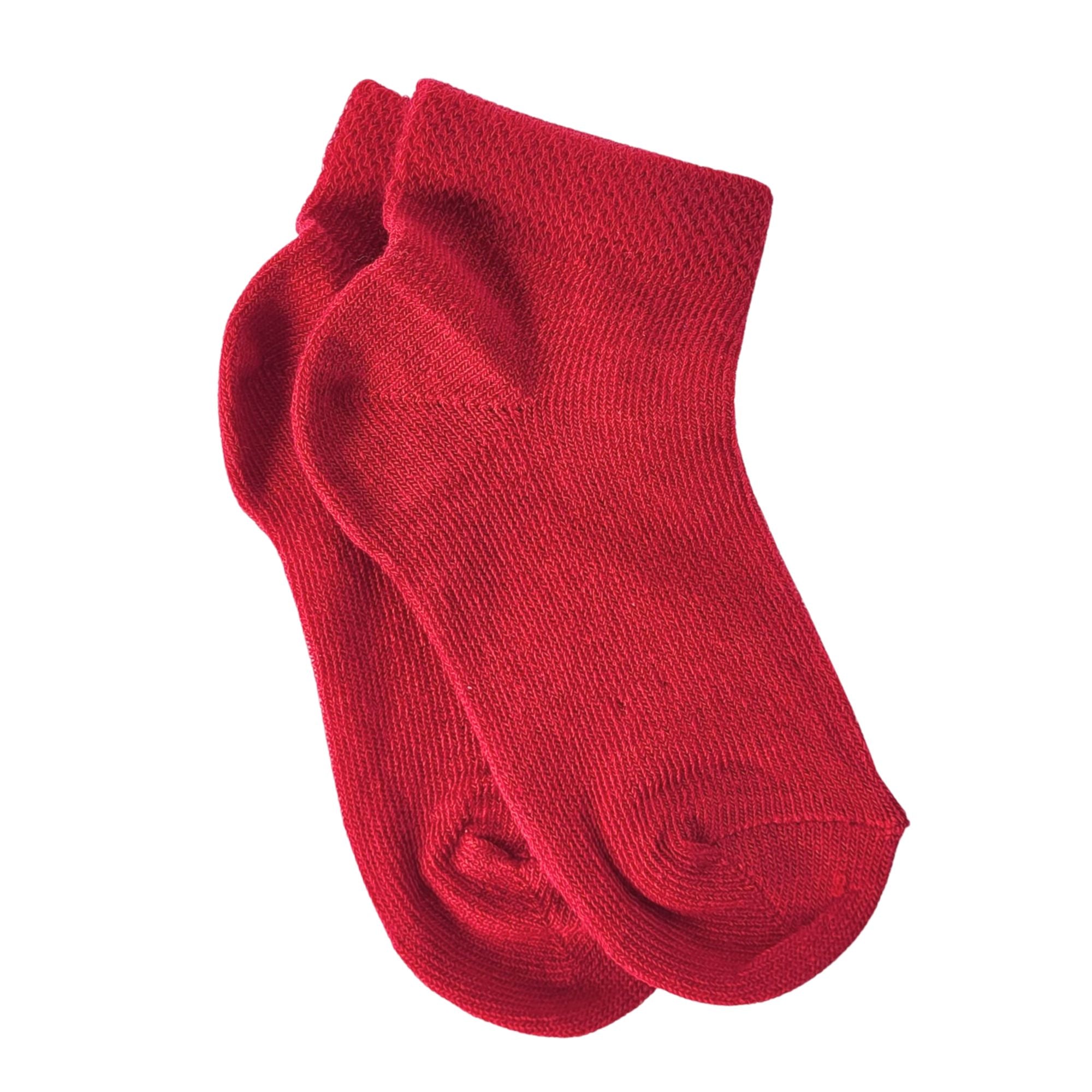Chaussettes coton rouge bébé