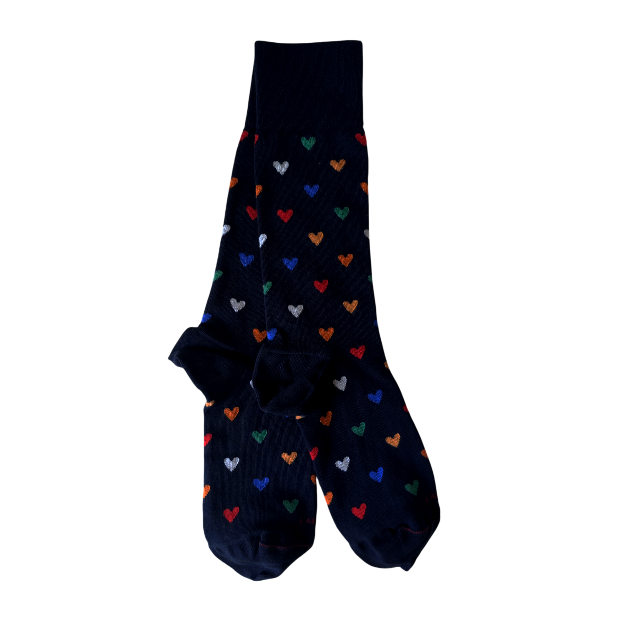 Chaussettes en coton Marine - Coeurs