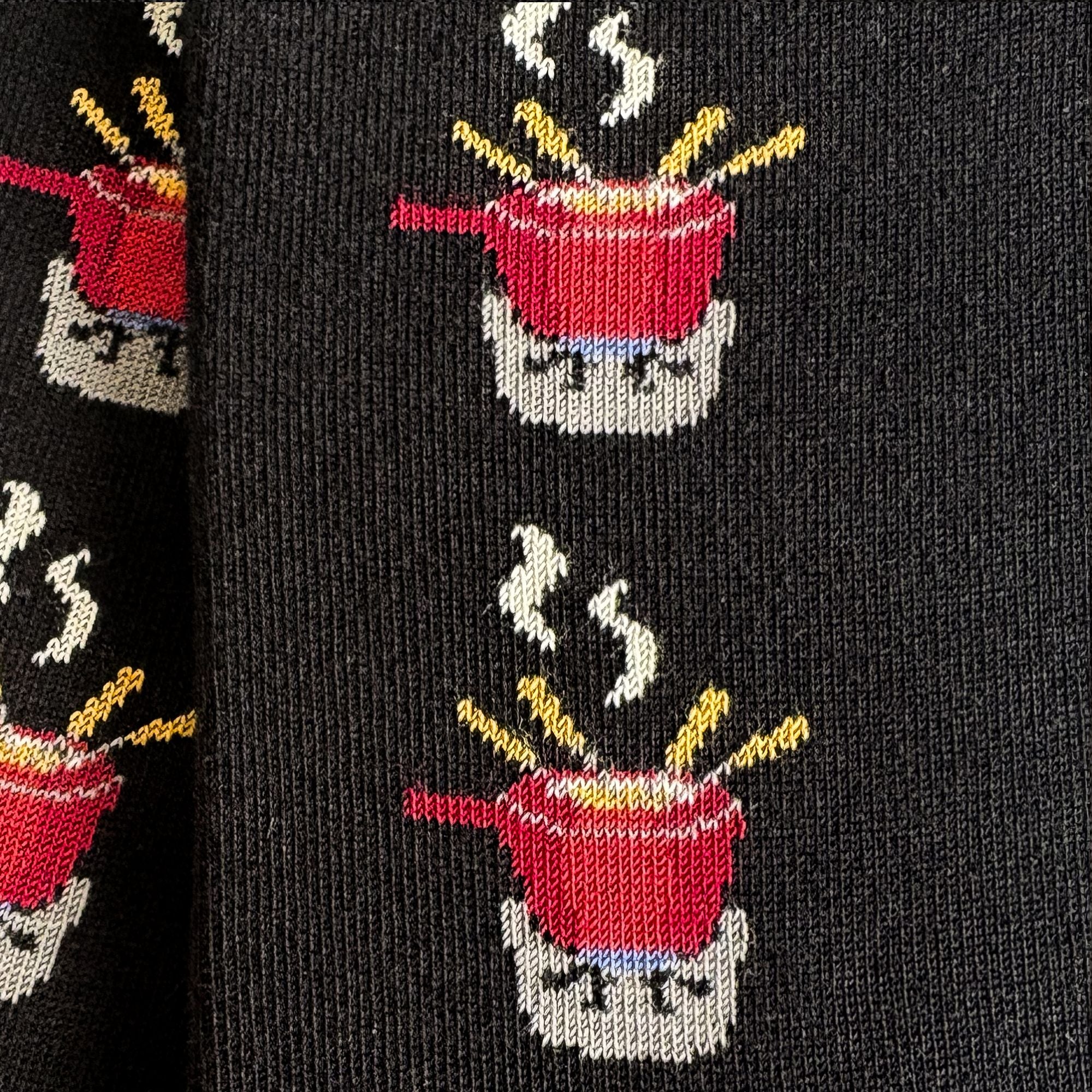 Chaussettes coton noir fondue femme