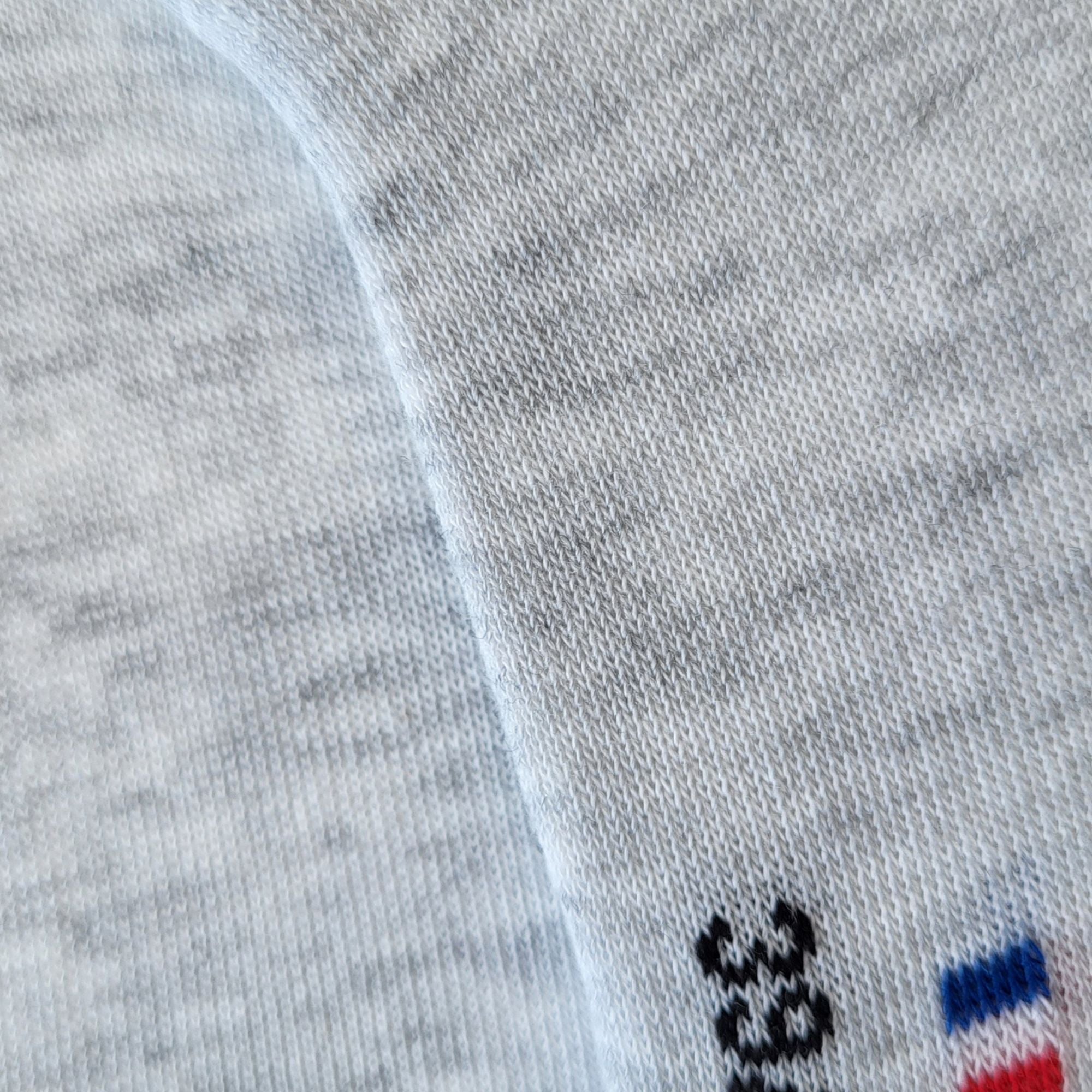 Mini-socquettes gris chiné clair unies