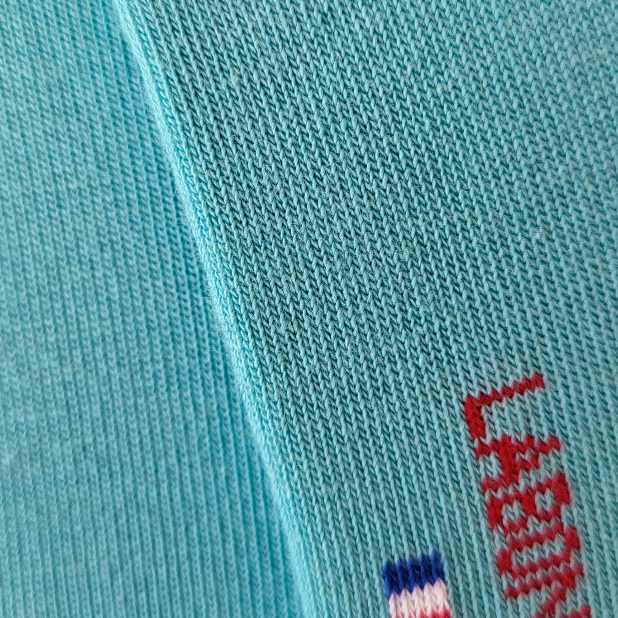 Mini-socquettes bleu lagon unies
