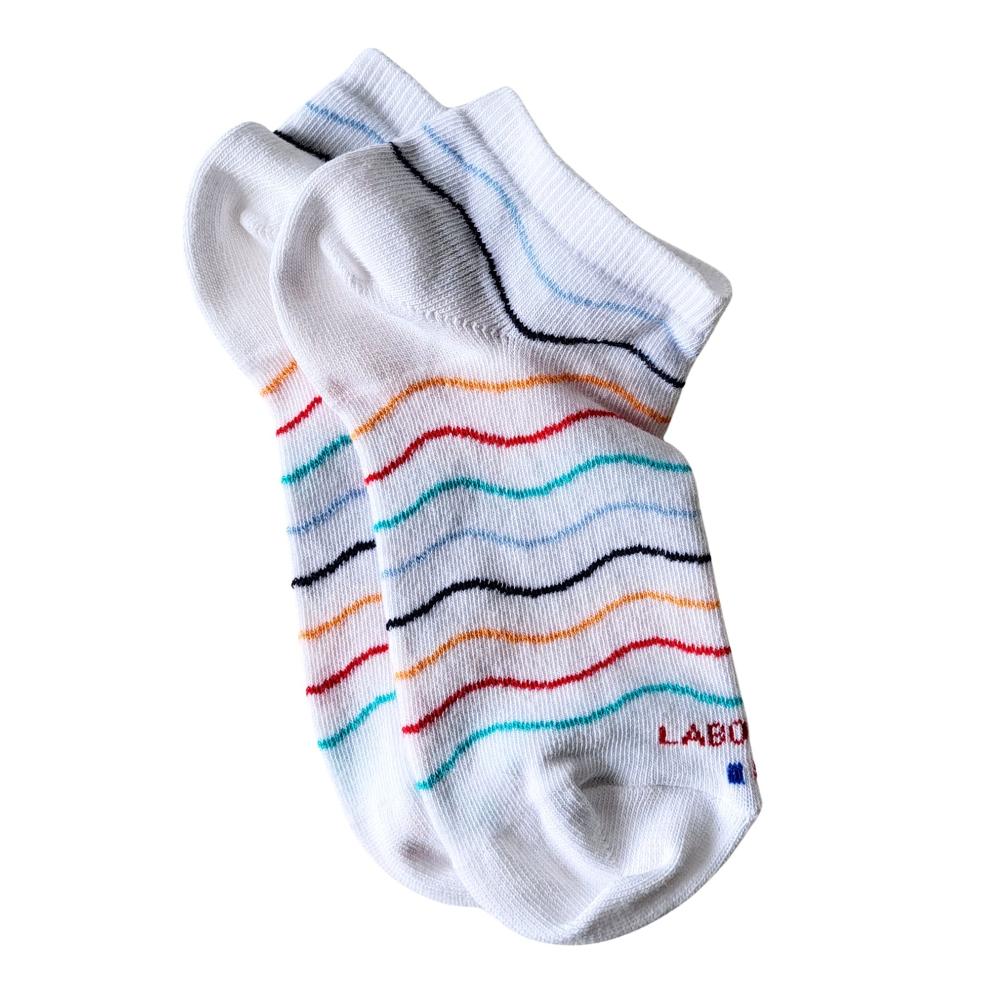 Mini-socquettes coton blanc vagues enfant