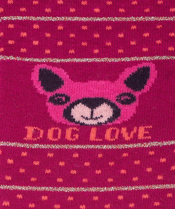 Mi-bas Love dog Coton Rose