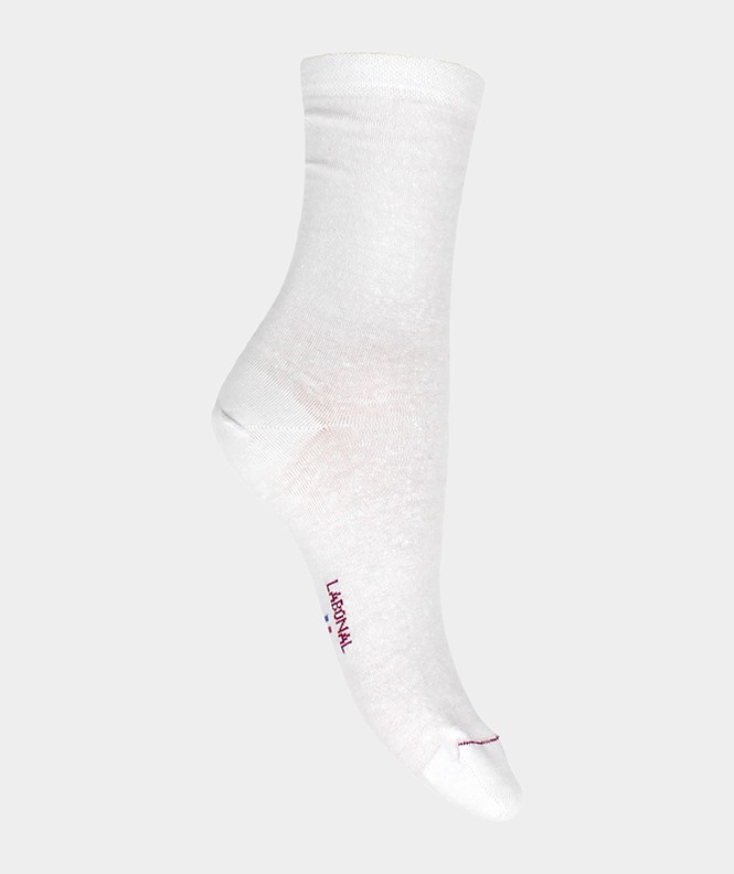 Chaussettes Unies jersey Lin Blanc
