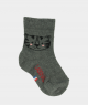Mi-chaussettes chat viscose Gris