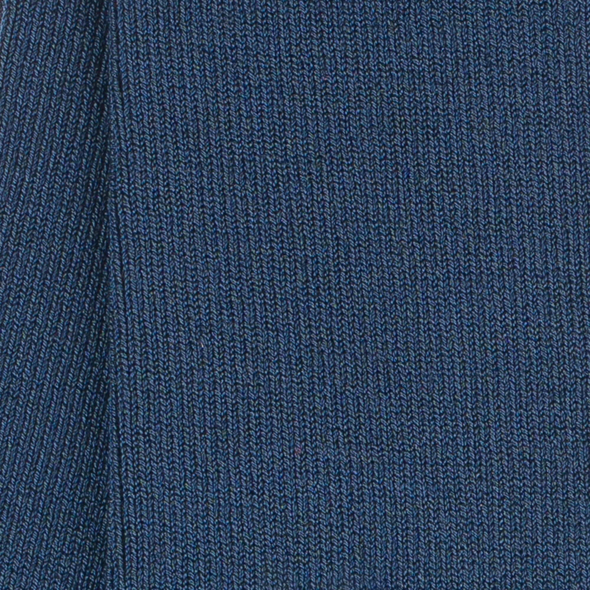 Chaussettes Non Comprimantes en fil d'écosse Bleu acier - Unies