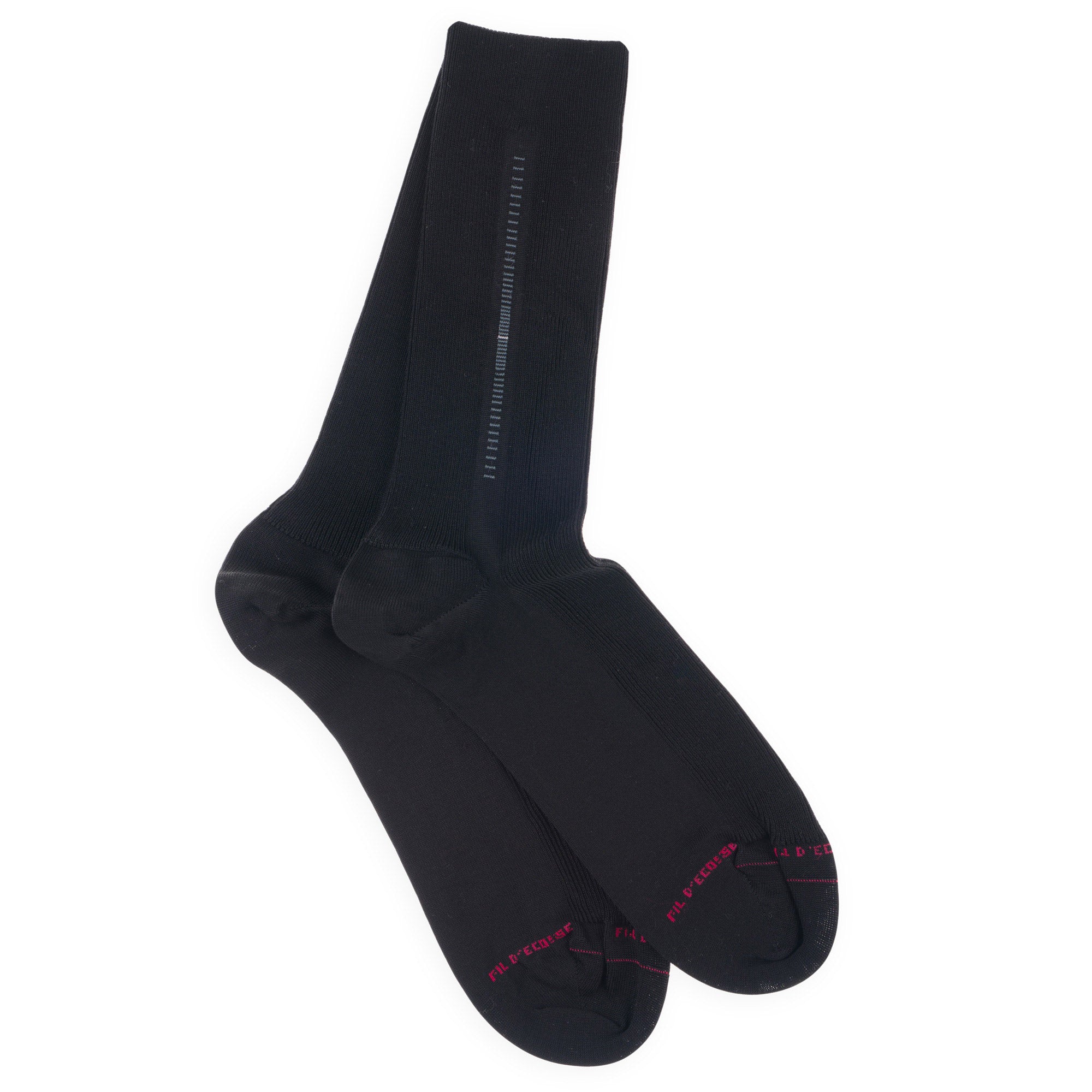 Chaussettes en fil d'écosse non comprimantes Noir - Baguette