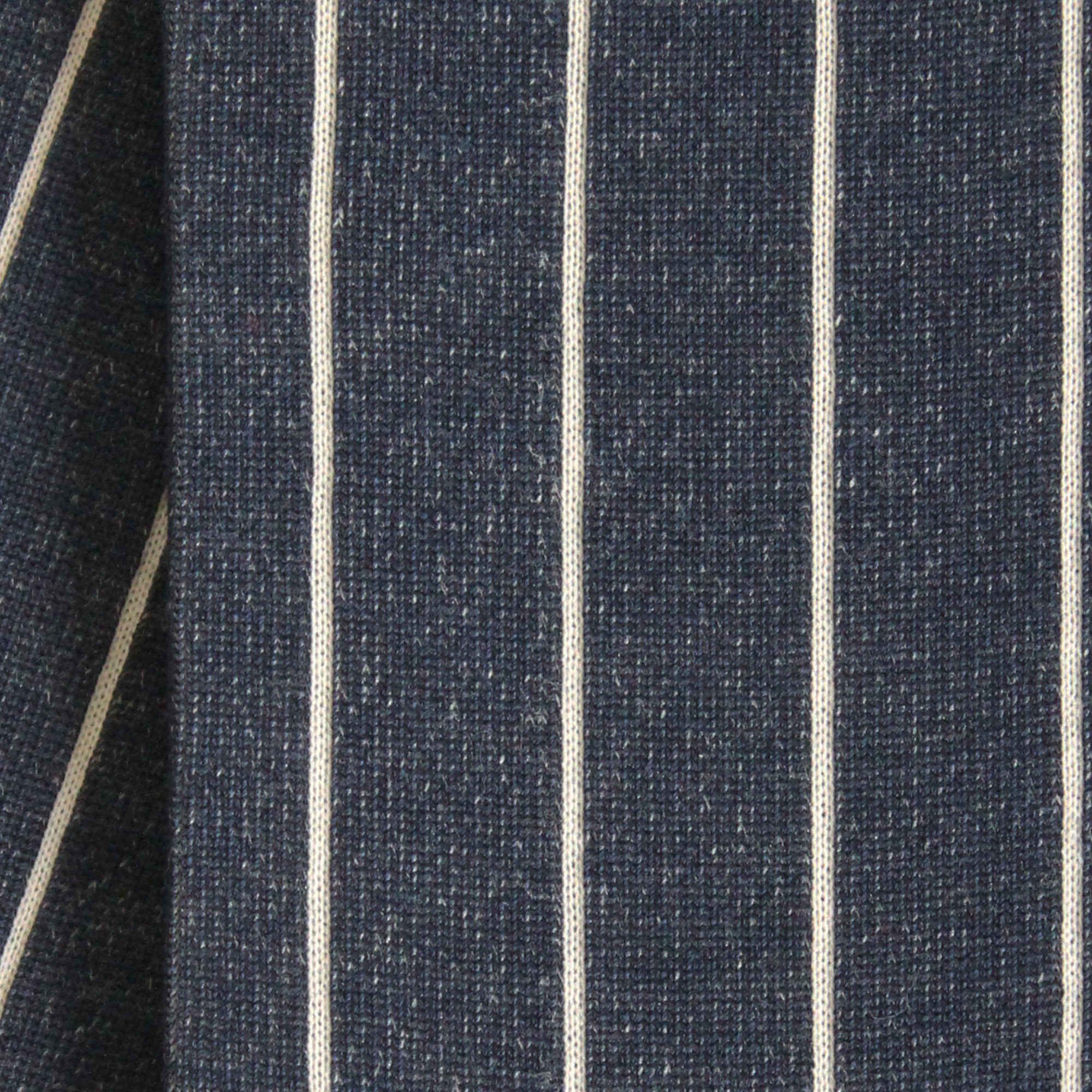 Chaussettes en fil d'écosse Marine & Beige - Côtes colorées