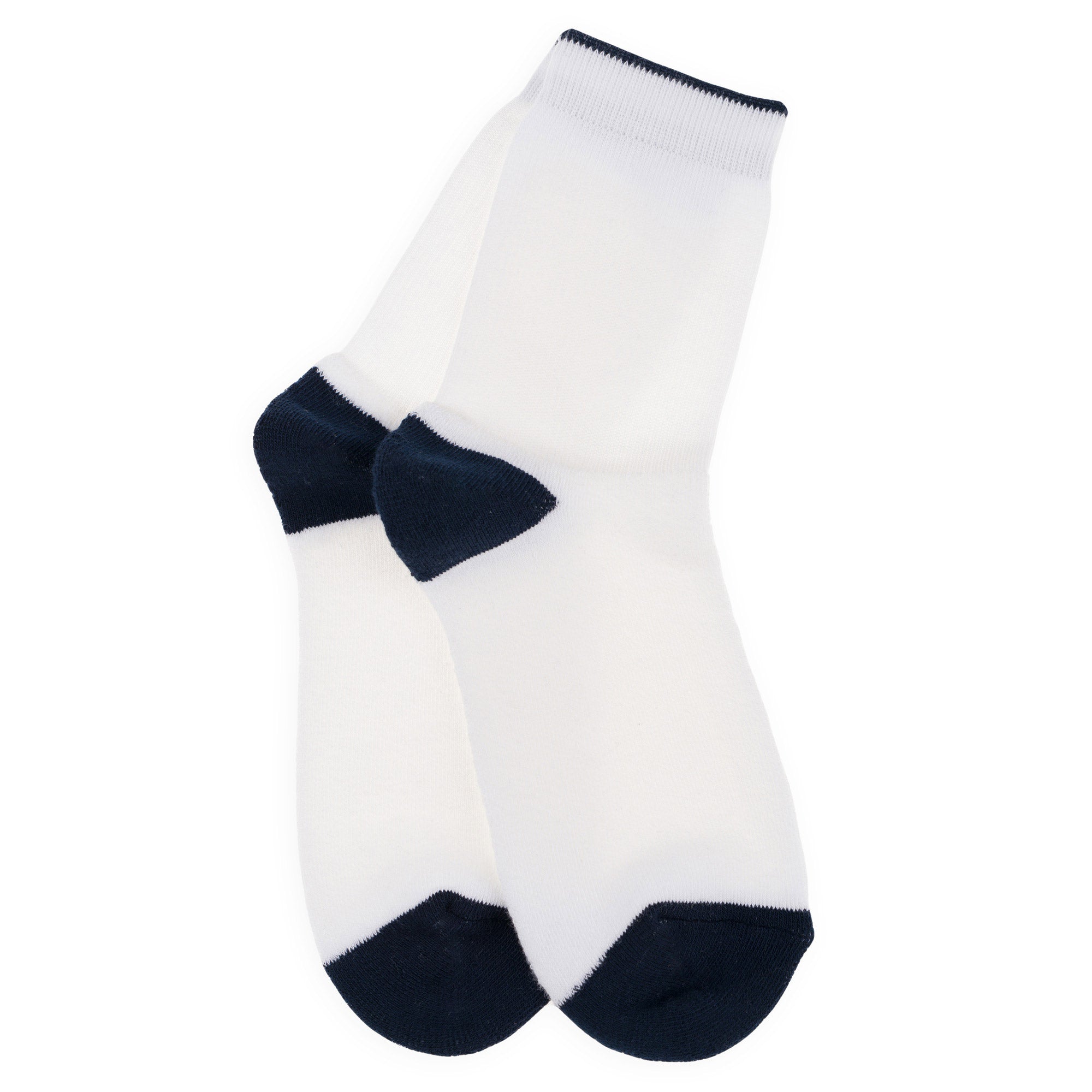 Socquettes running bouclette semelle coolmax Blanc & Noir