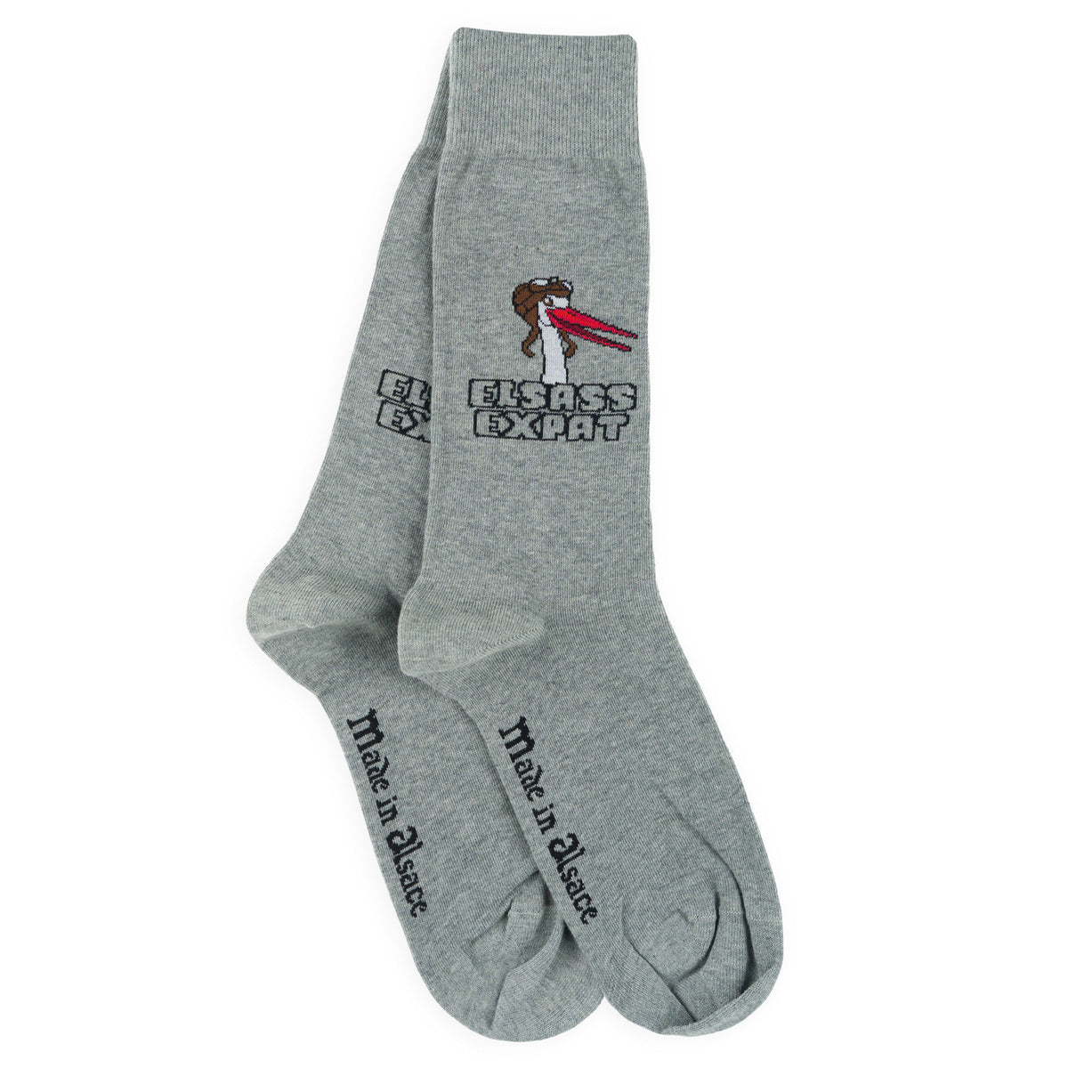 Chaussettes made in Alsace en coton Gris - Alsace Expat' | Labonal