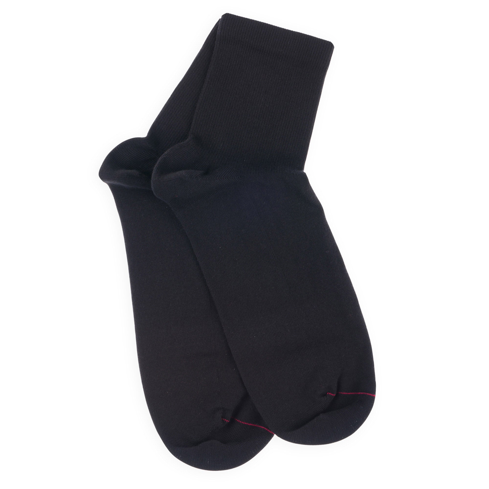 Socquettes en coton Noir - Unies