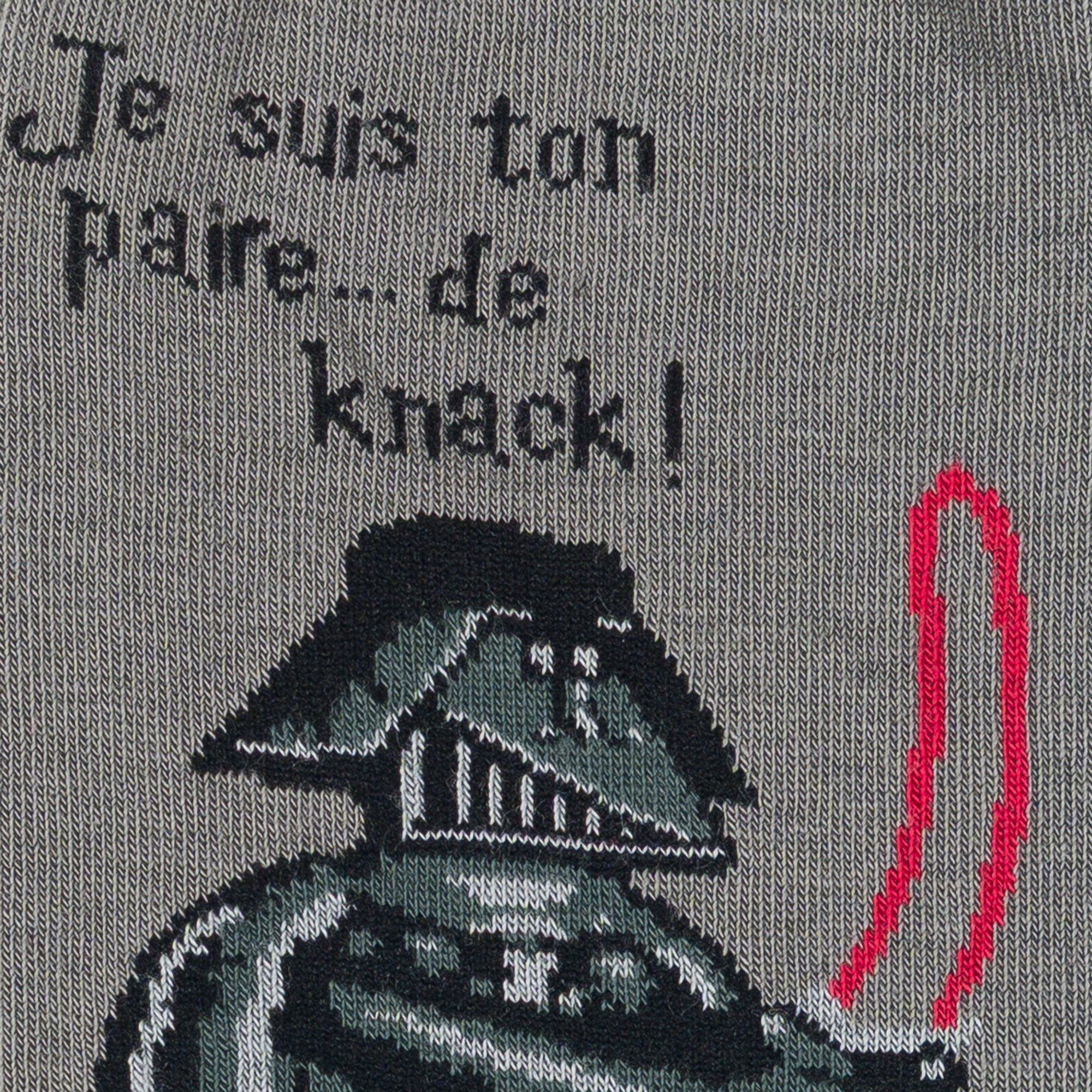 Chaussettes made in Alsace en coton Gris - Knack Vador