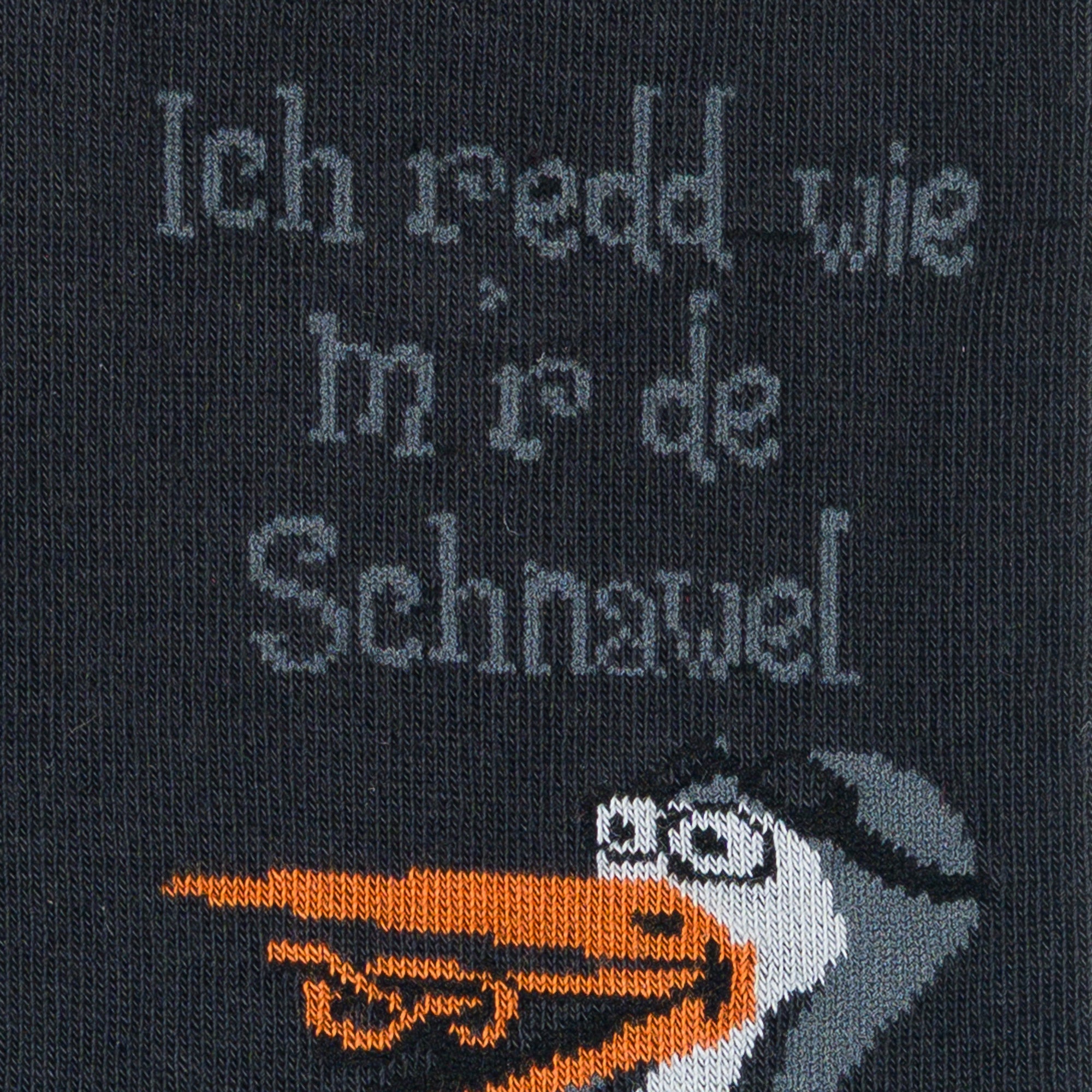 Chaussettes made in Alsace en coton Anthracite - Cigogne ich redde