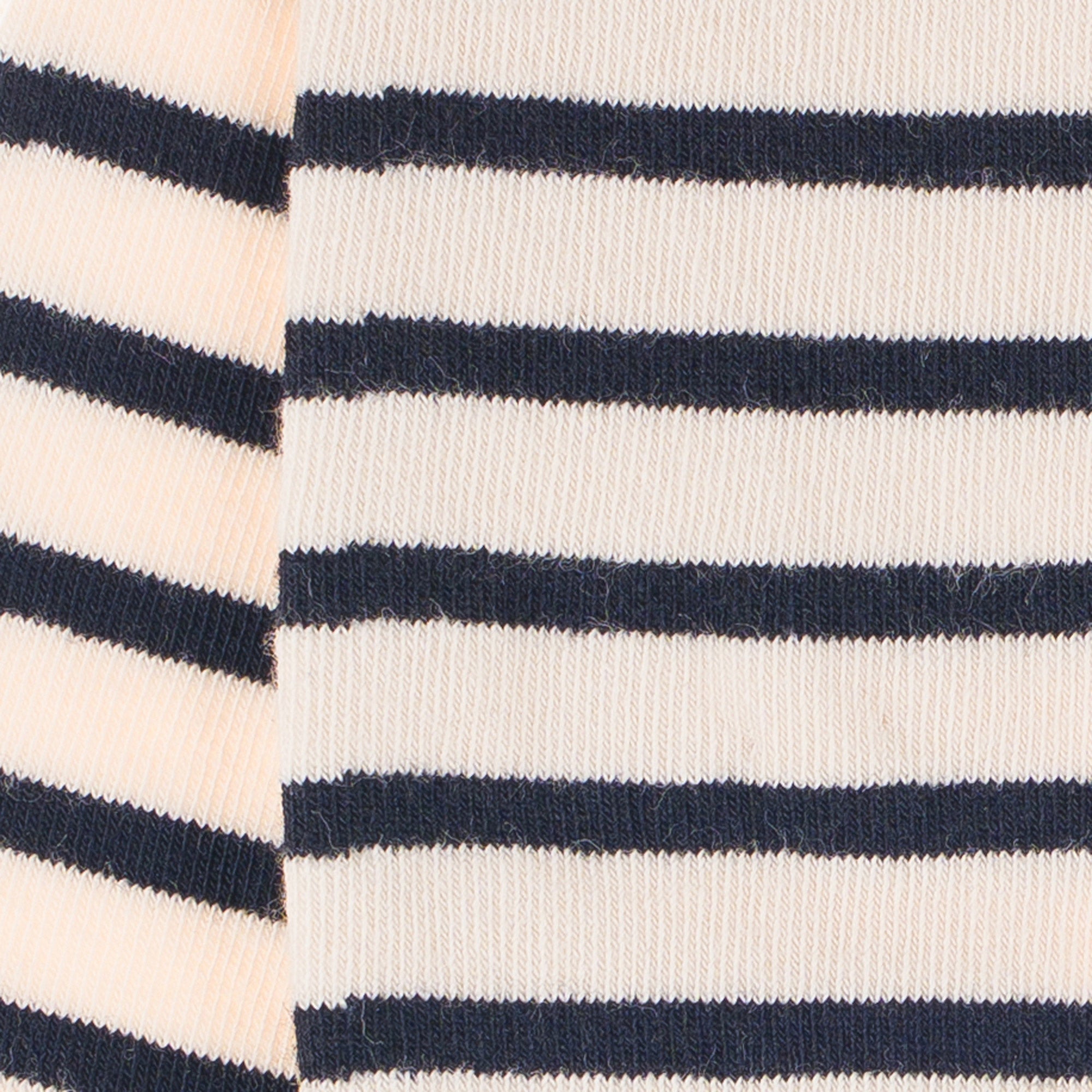 Chaussettes en coton Ecru - Rayures marinières